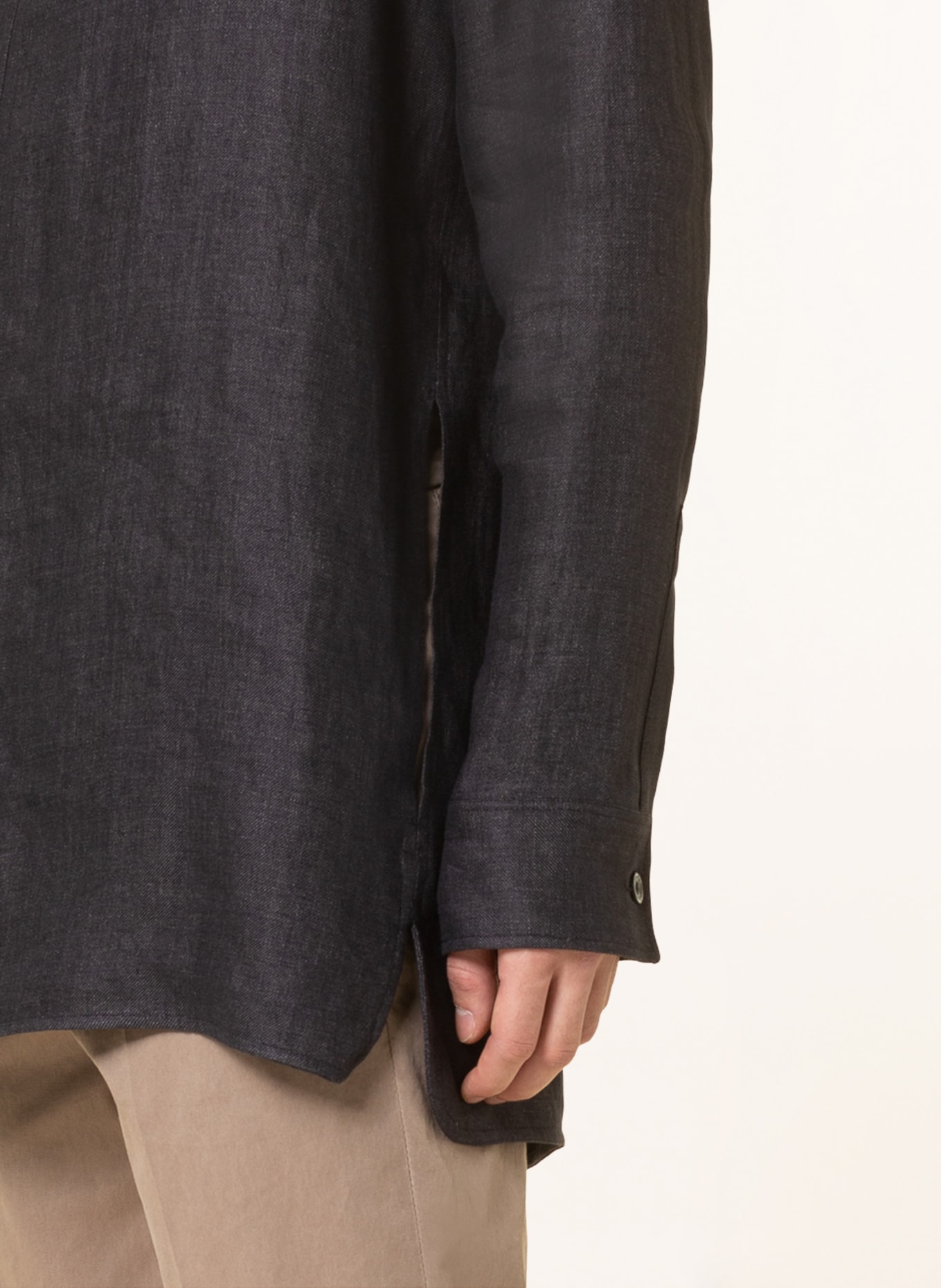 AGNONA Leinenhemd Comfort Fit, Farbe: DUNKELBLAU (Bild 4)