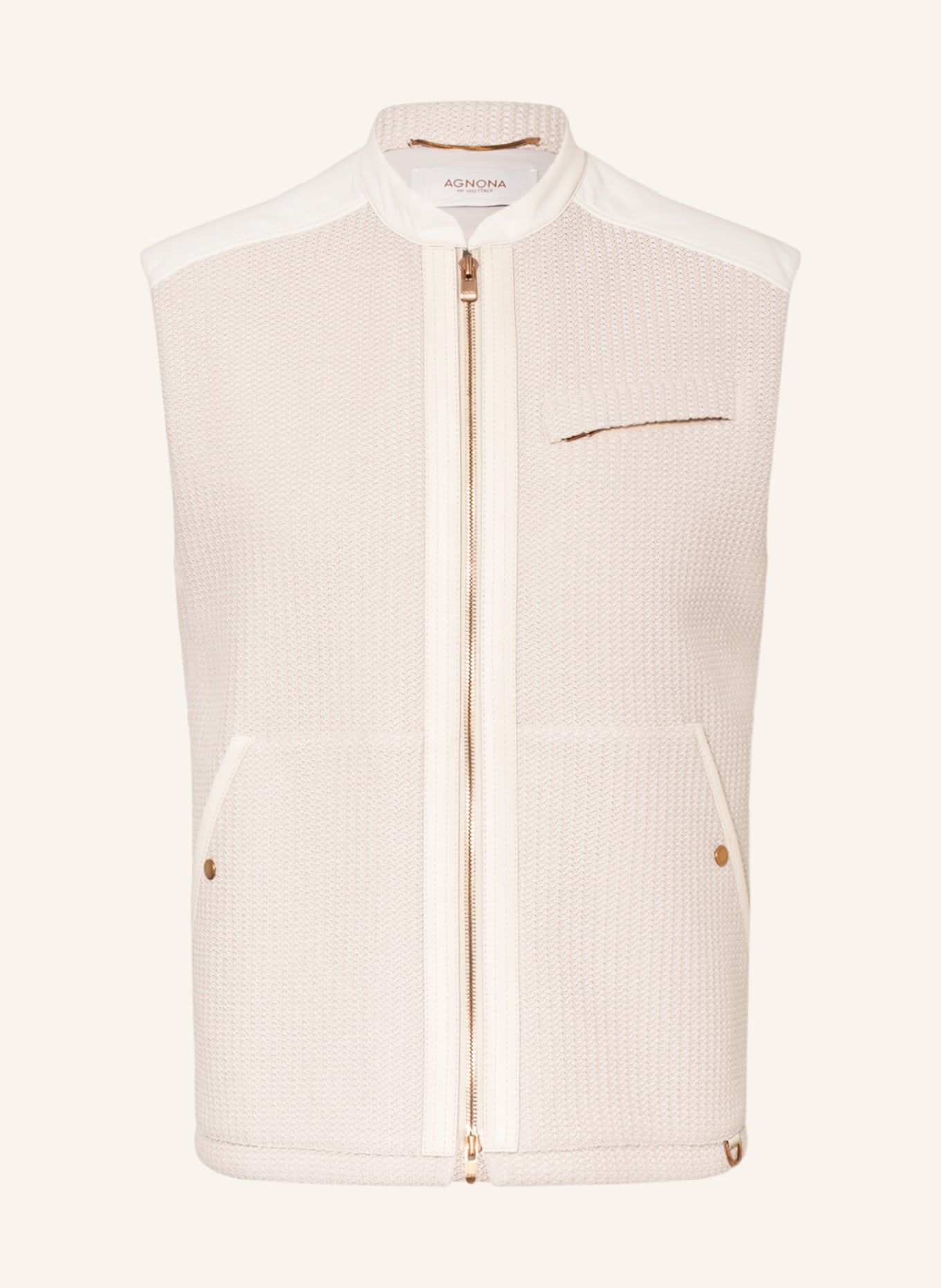 AGNONA Vest, Color: BEIGE (Image 1)
