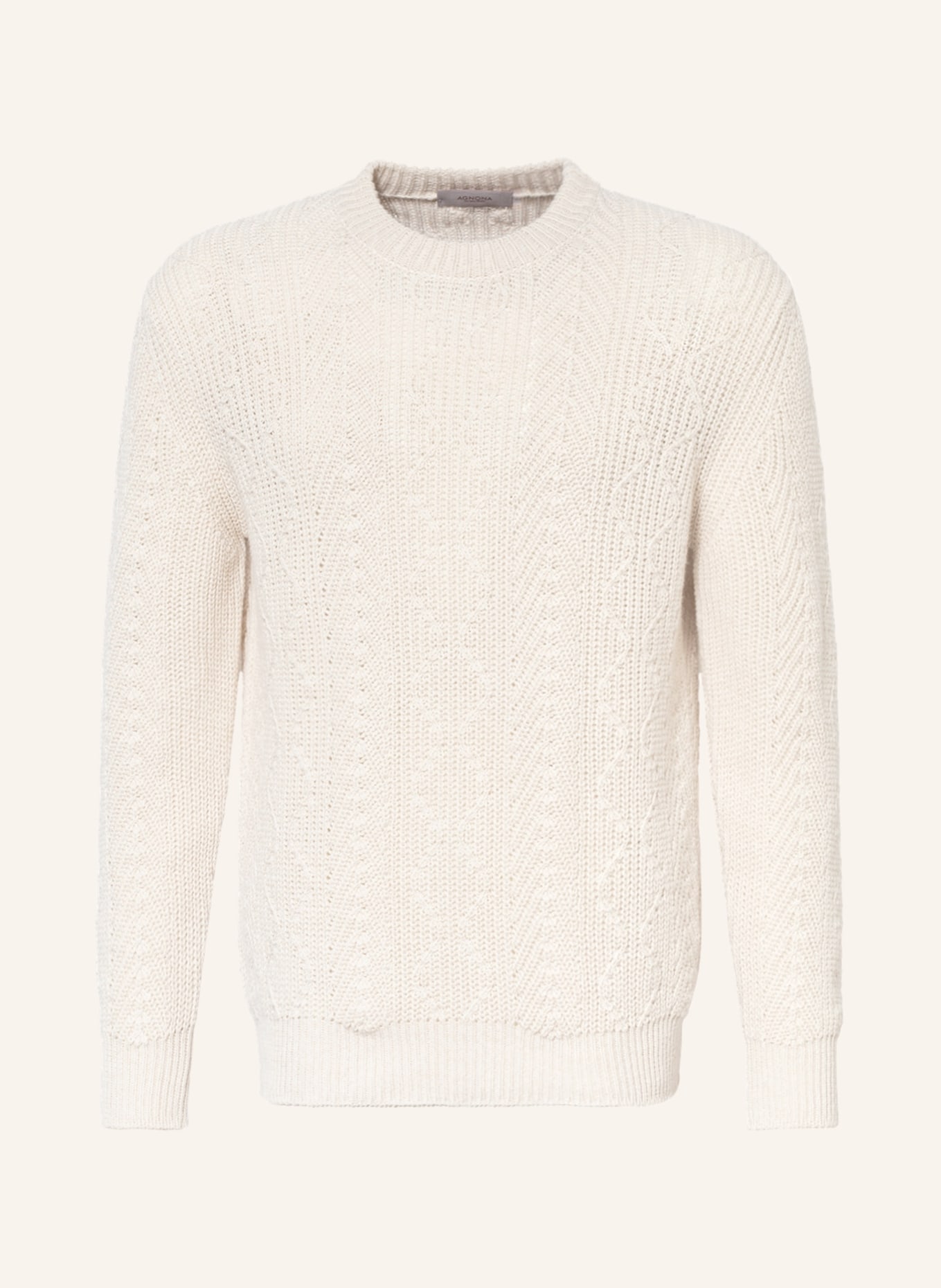 AGNONA Sweater with linen, Color: BEIGE (Image 1)