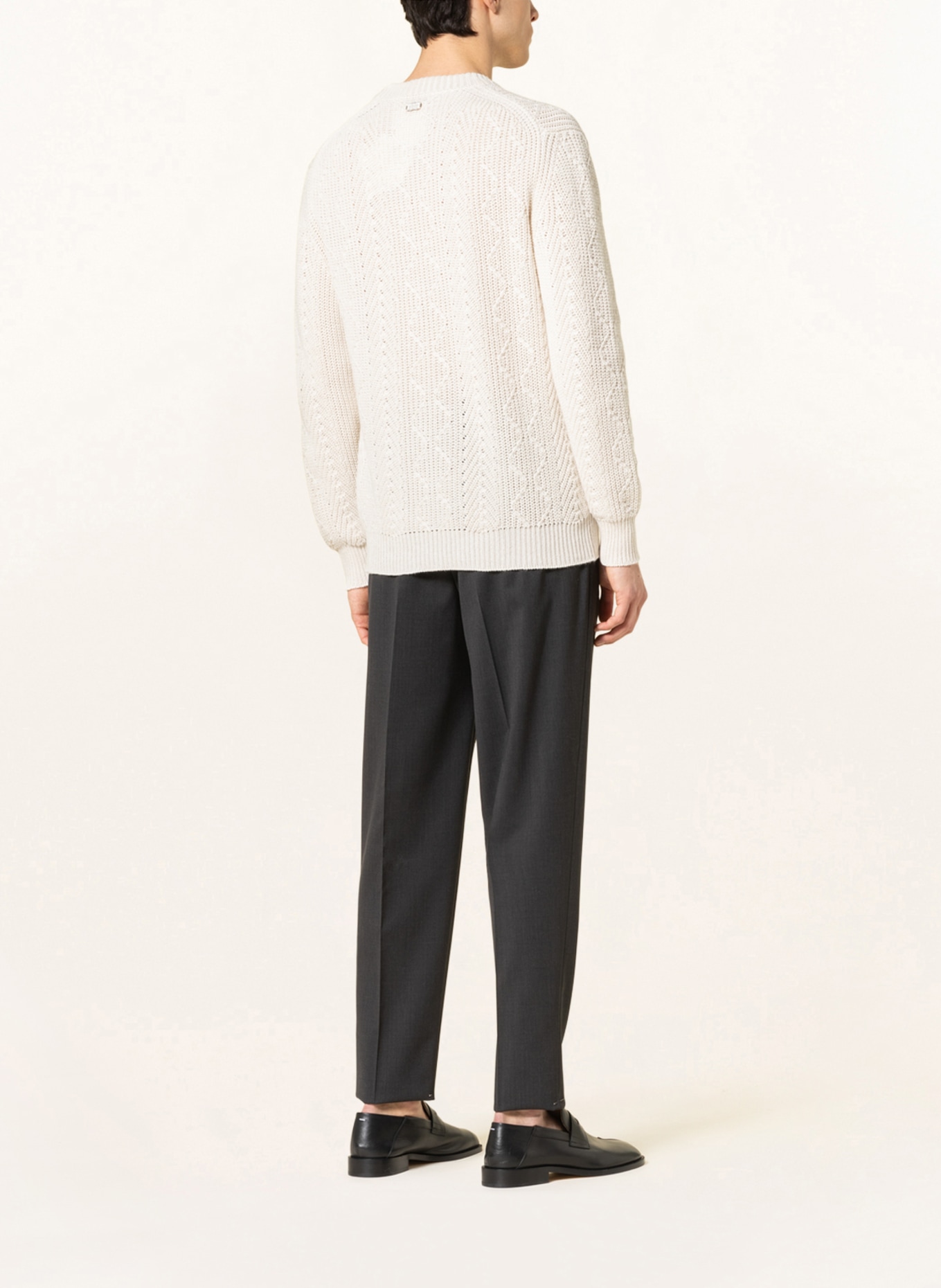AGNONA Sweater with linen, Color: BEIGE (Image 3)