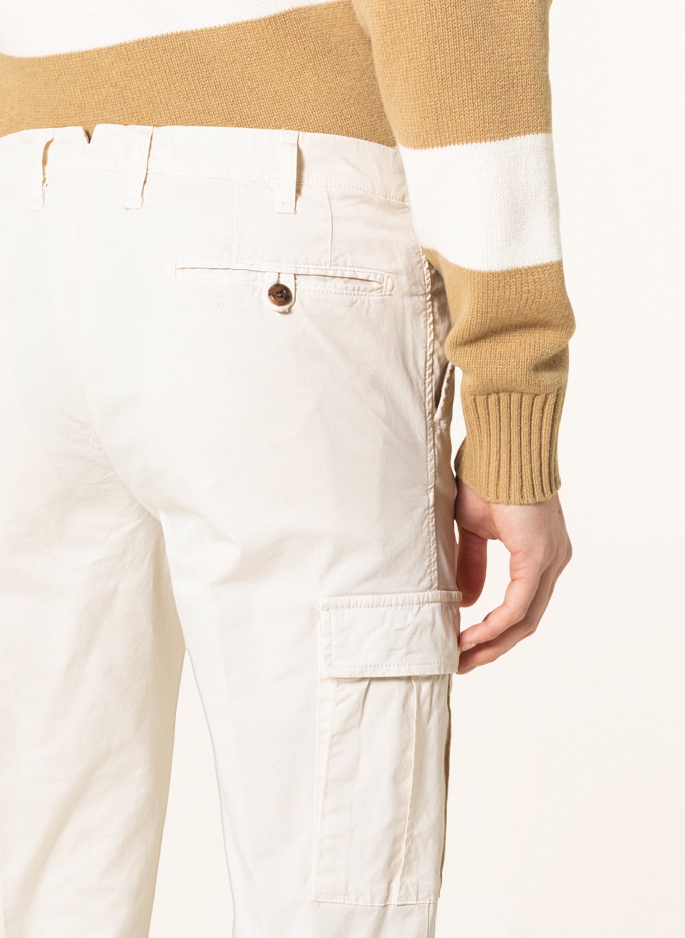 MYTHS Cargo pants contemporary fit, Color: ECRU (Image 5)