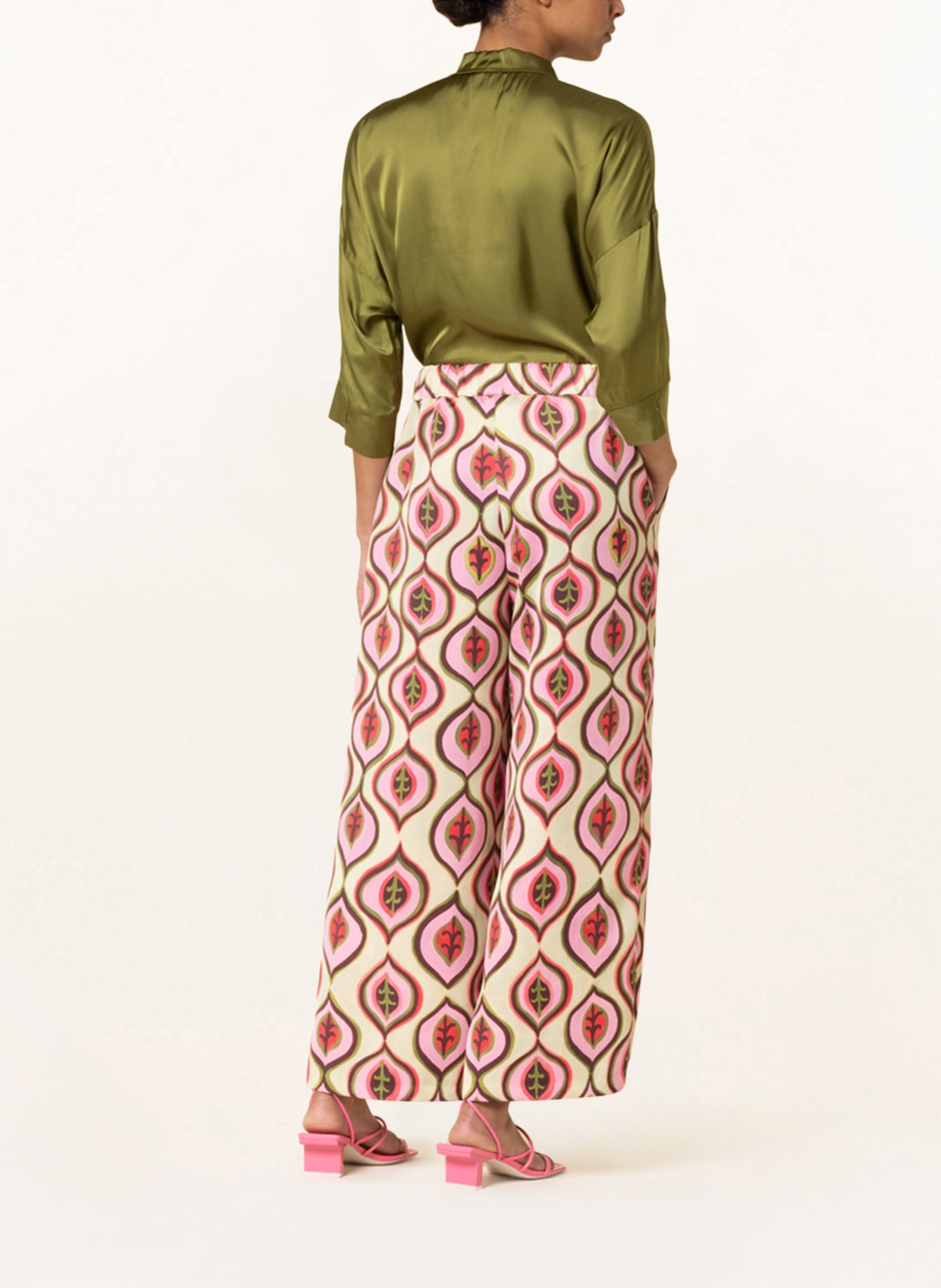 MAX & Co. Culottes ACRUX, Color: LIGHT GREEN/ PINK/ BROWN (Image 3)