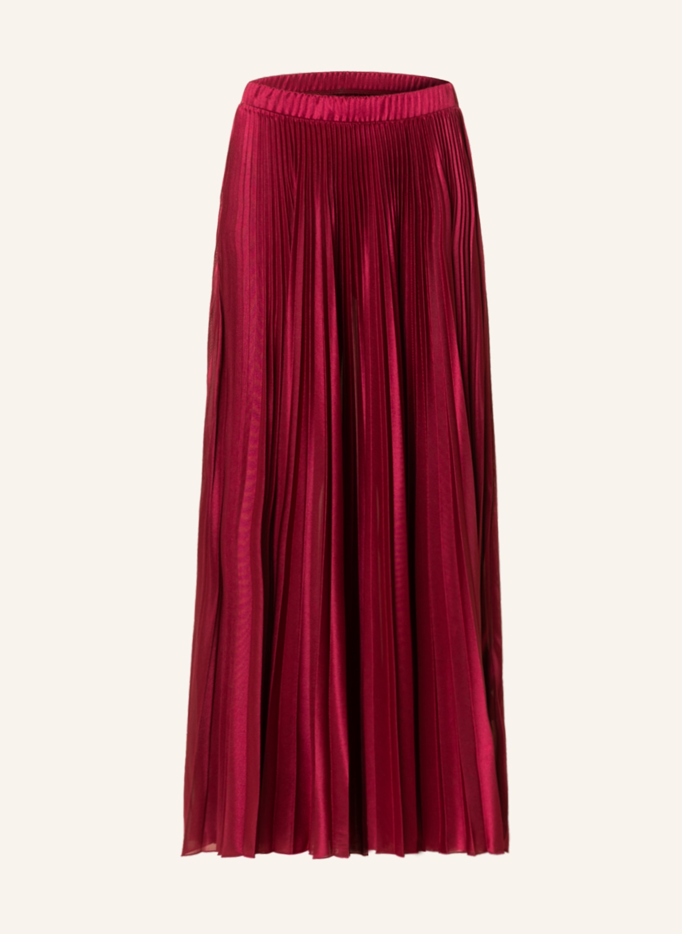 MAX & Co. Pleated skirt CROSS, Color: DARK RED (Image 1)