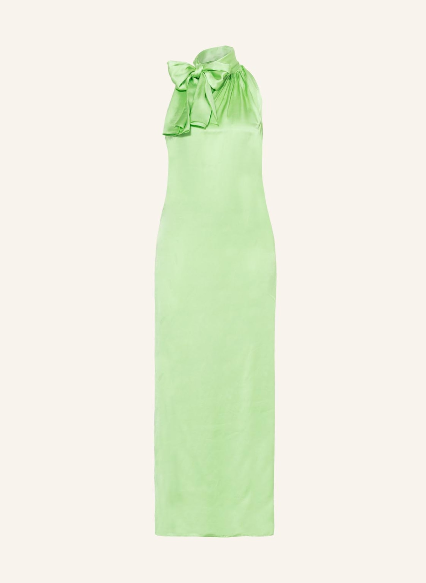 MAX & Co. One-Shoulder-Kleid MOSTRINA aus Satin, Farbe: HELLGRÜN(Bild null)