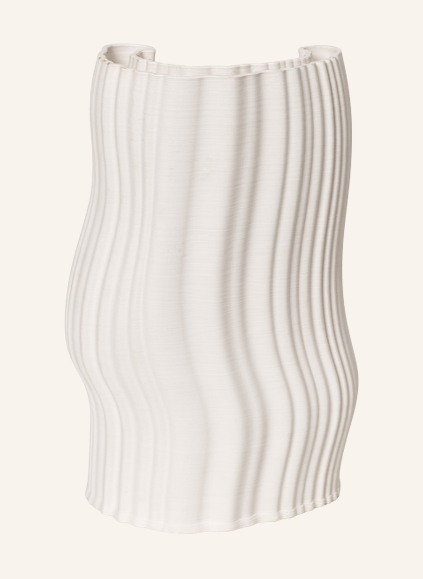 Ferm LIVING Vase MOIRE, Farbe: CREME (Bild 2)