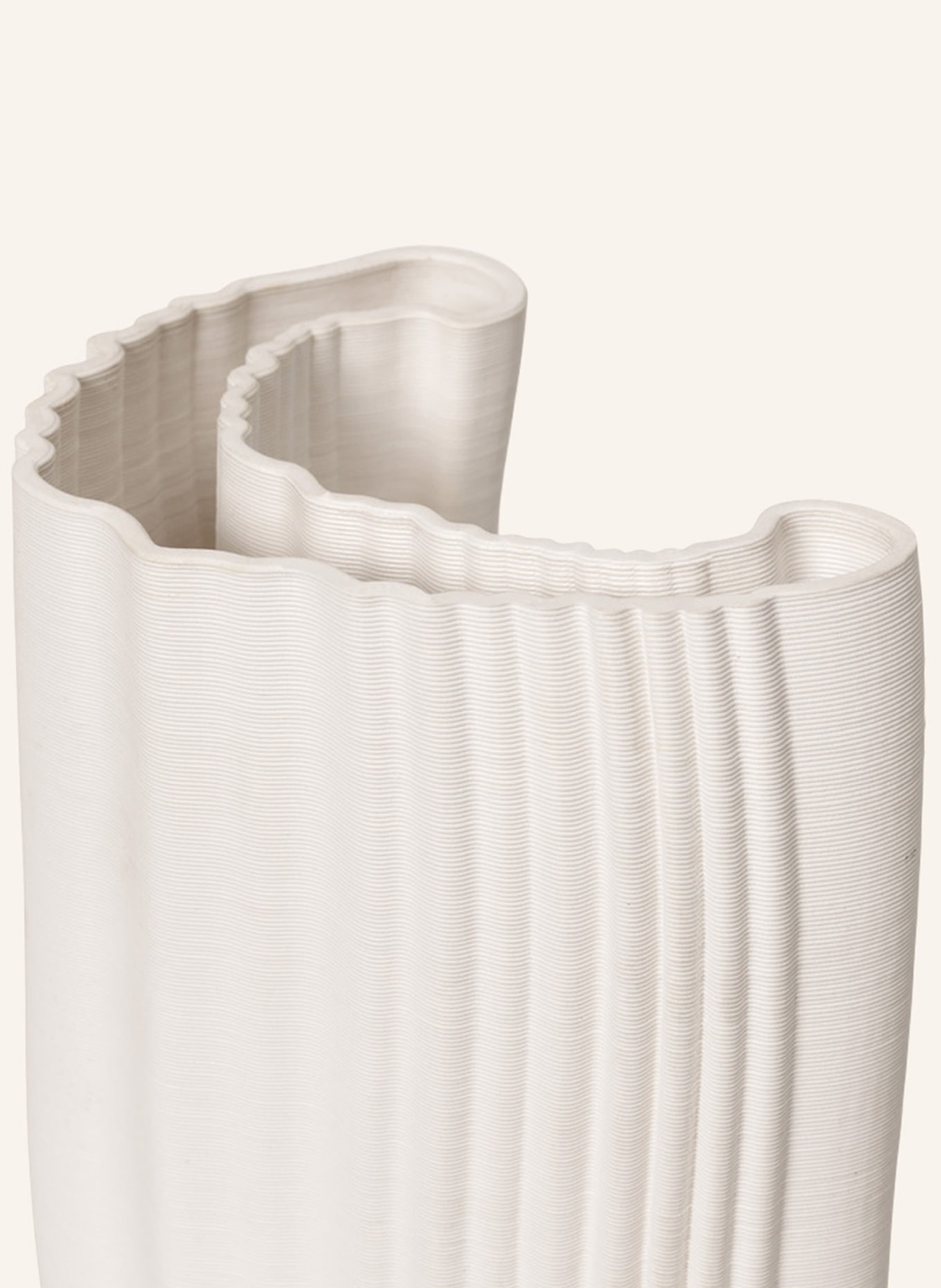 Ferm LIVING Vase MOIRE, Farbe: CREME (Bild 3)