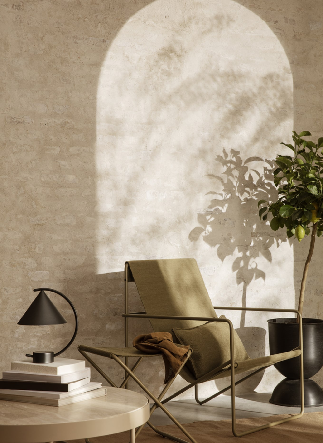 Ferm LIVING Tischleuchte MERIDIAN: SCHWARZ