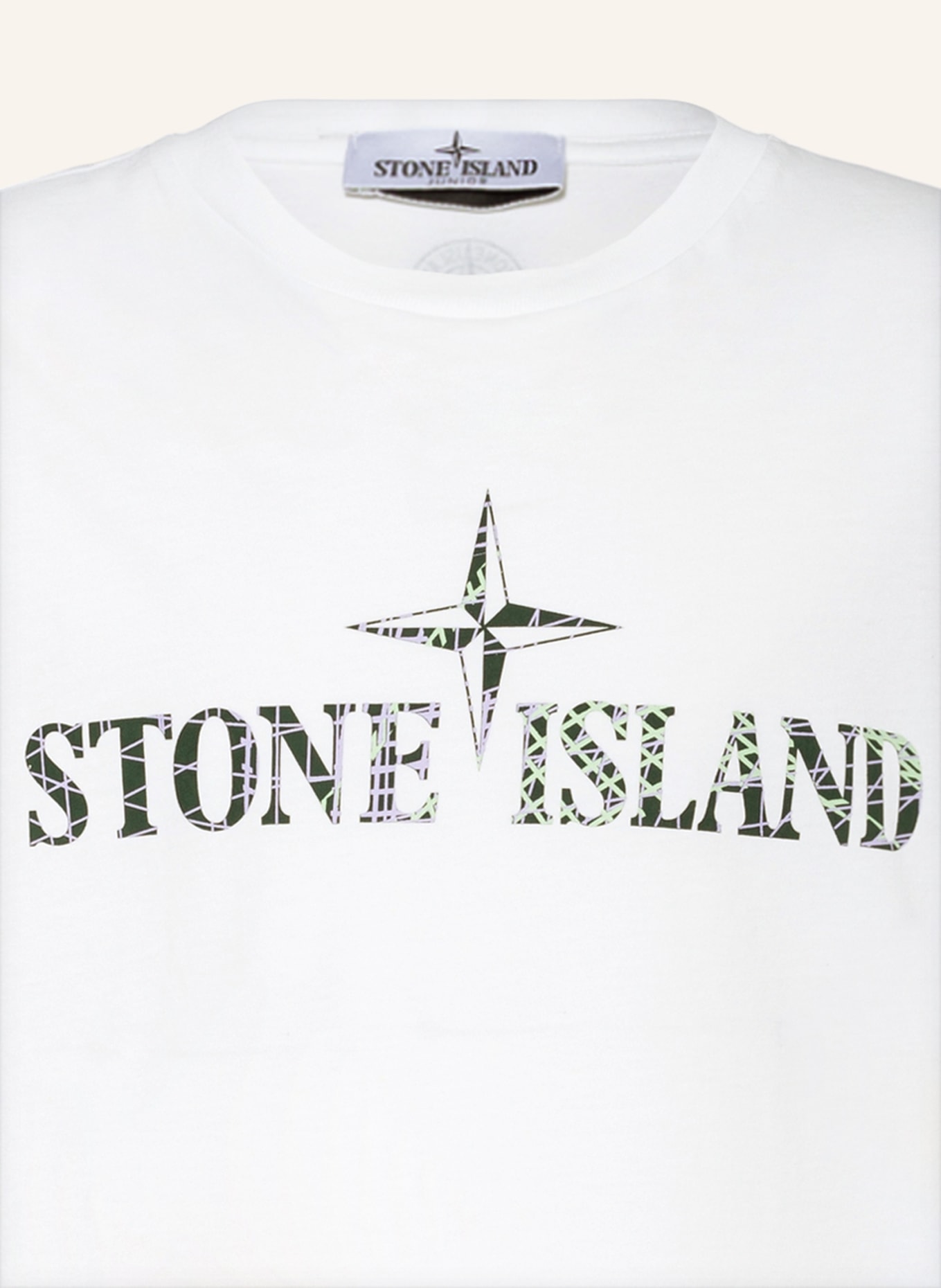 STONE ISLAND JUNIOR T-shirt, Kolor: BIAŁY (Obrazek 3)