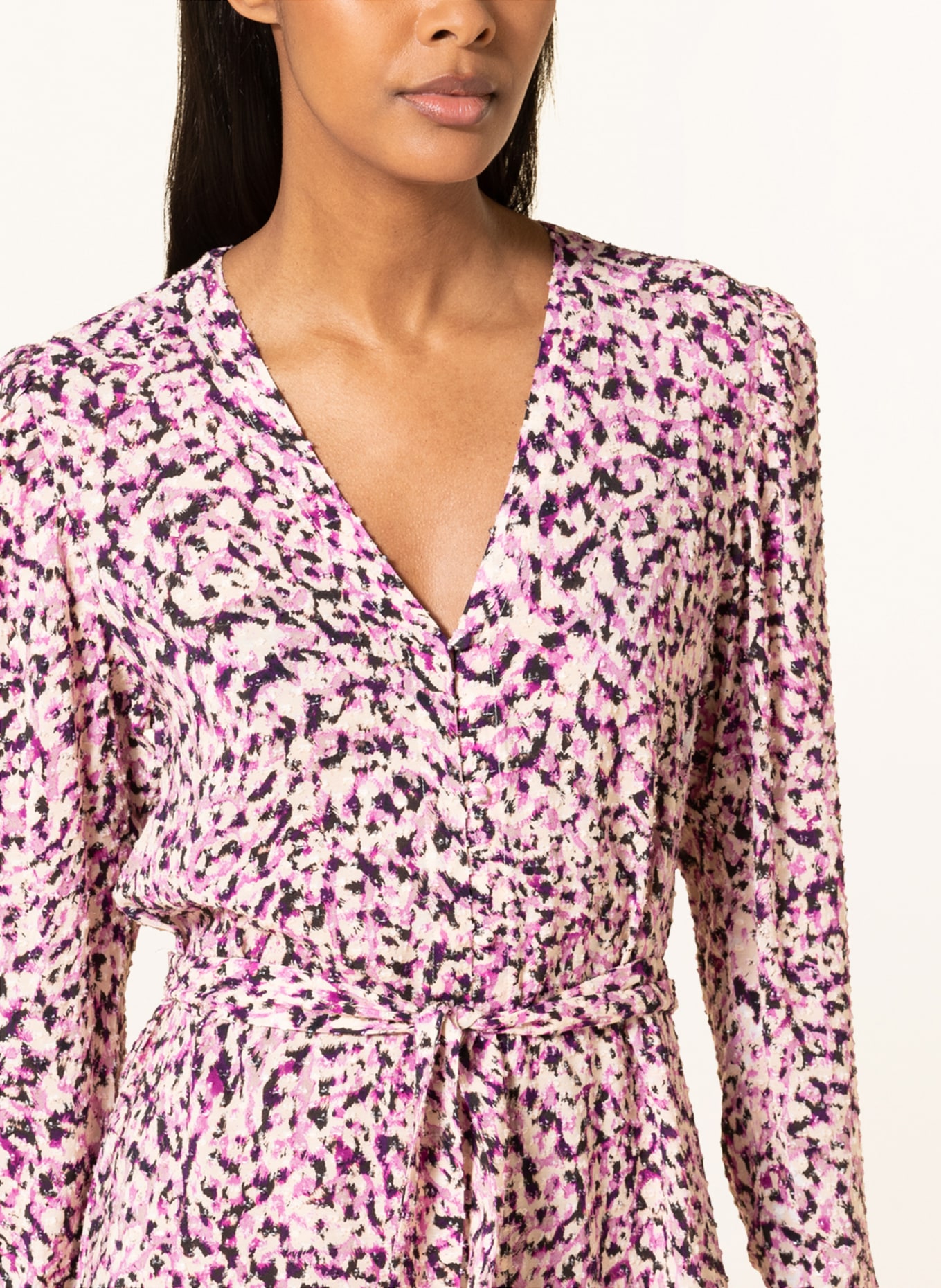 DANTE6 Shirt dress KURA with glitter thread, Color: PURPLE/ ECRU/ BLACK (Image 4)