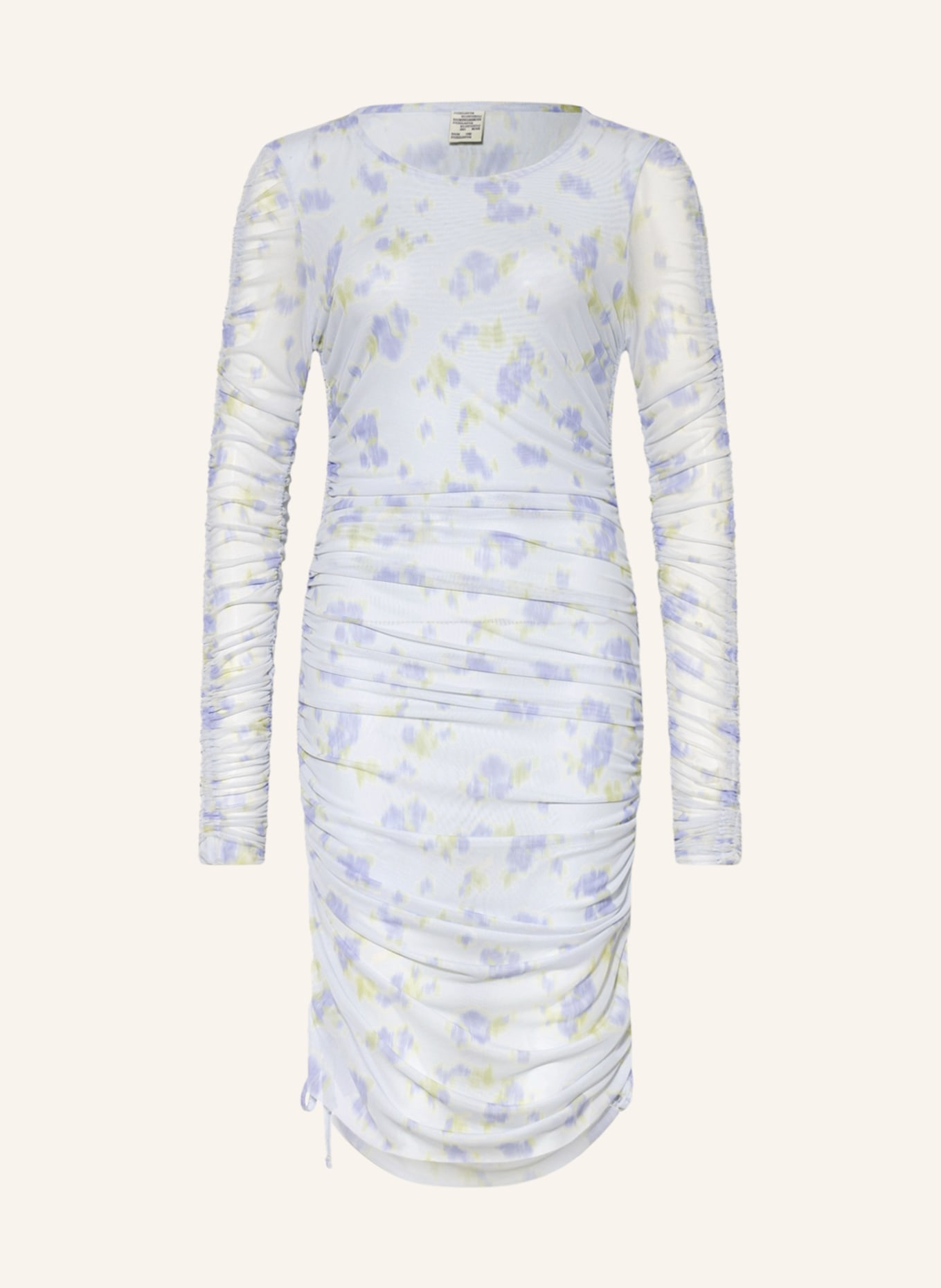 BAUM UND PFERDGARTEN Mesh dress JIYA, Color: LIGHT BLUE/ WHITE/ LIGHT YELLOW (Image 1)