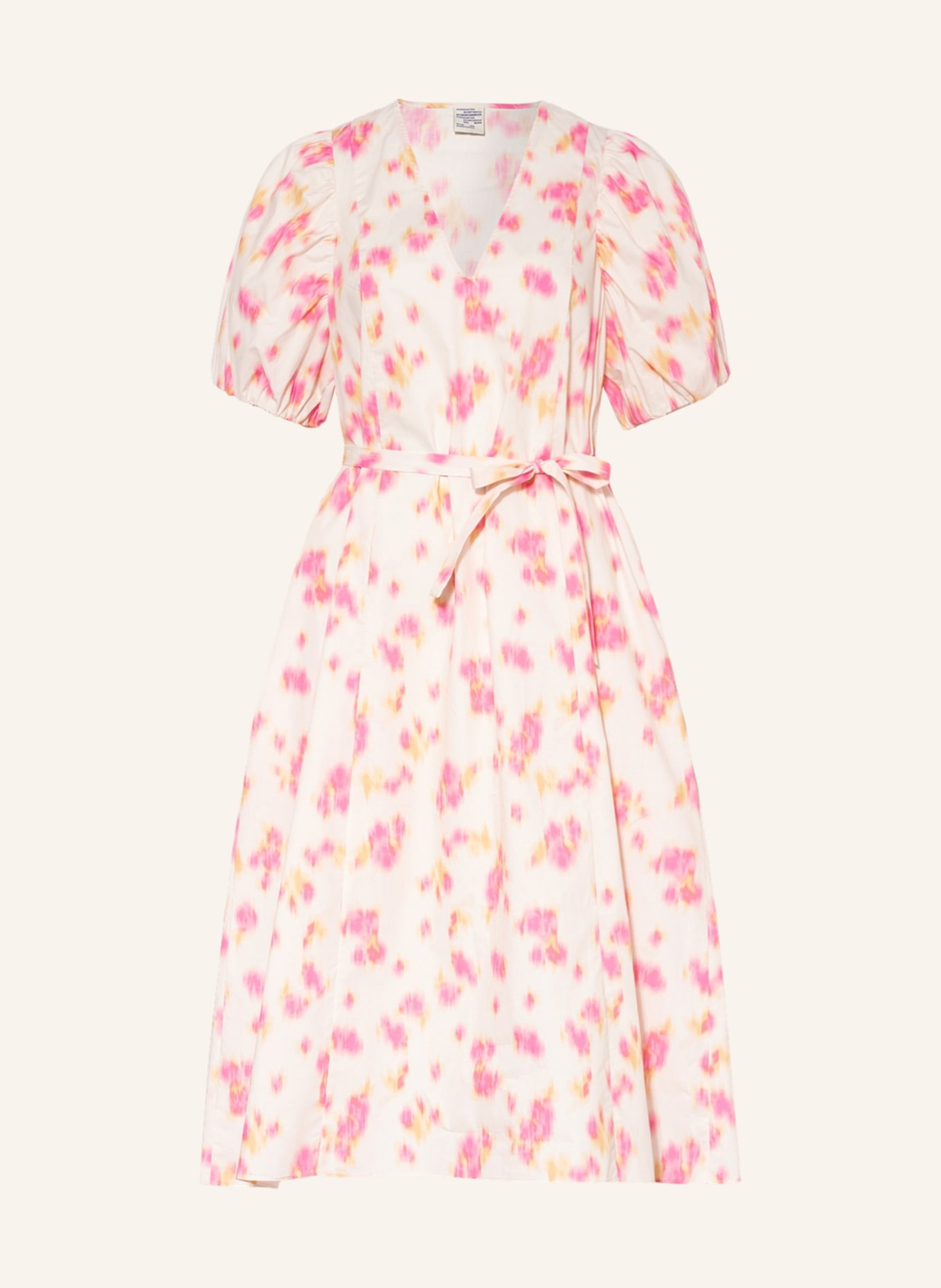 BAUM UND PFERDGARTEN Kleid AZALIA, Farbe: CREME/ PINK/ HELLGELB (Bild 1)