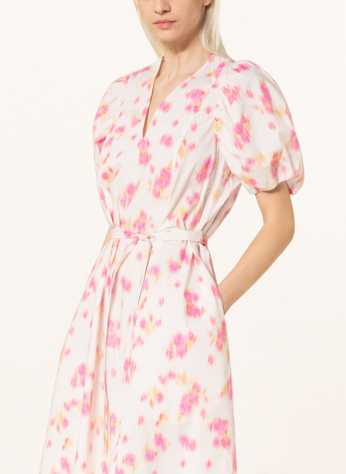 BAUM UND PFERDGARTEN Kleid AZALIA, Farbe: CREME/ PINK/ HELLGELB (Bild 4)