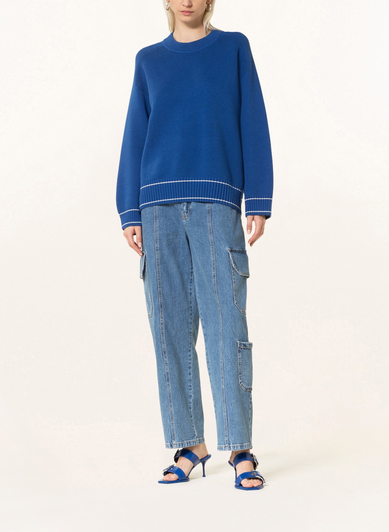 BAUM UND PFERDGARTEN Sweater CLOVER, Color: BLUE (Image 2)