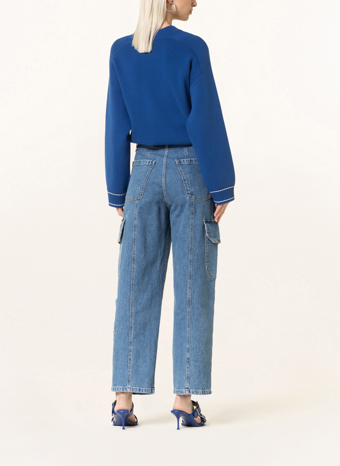 BAUM UND PFERDGARTEN Cargo jeans NACHI, Color: C6228 Washed Ligthblue Denim (Image 3)