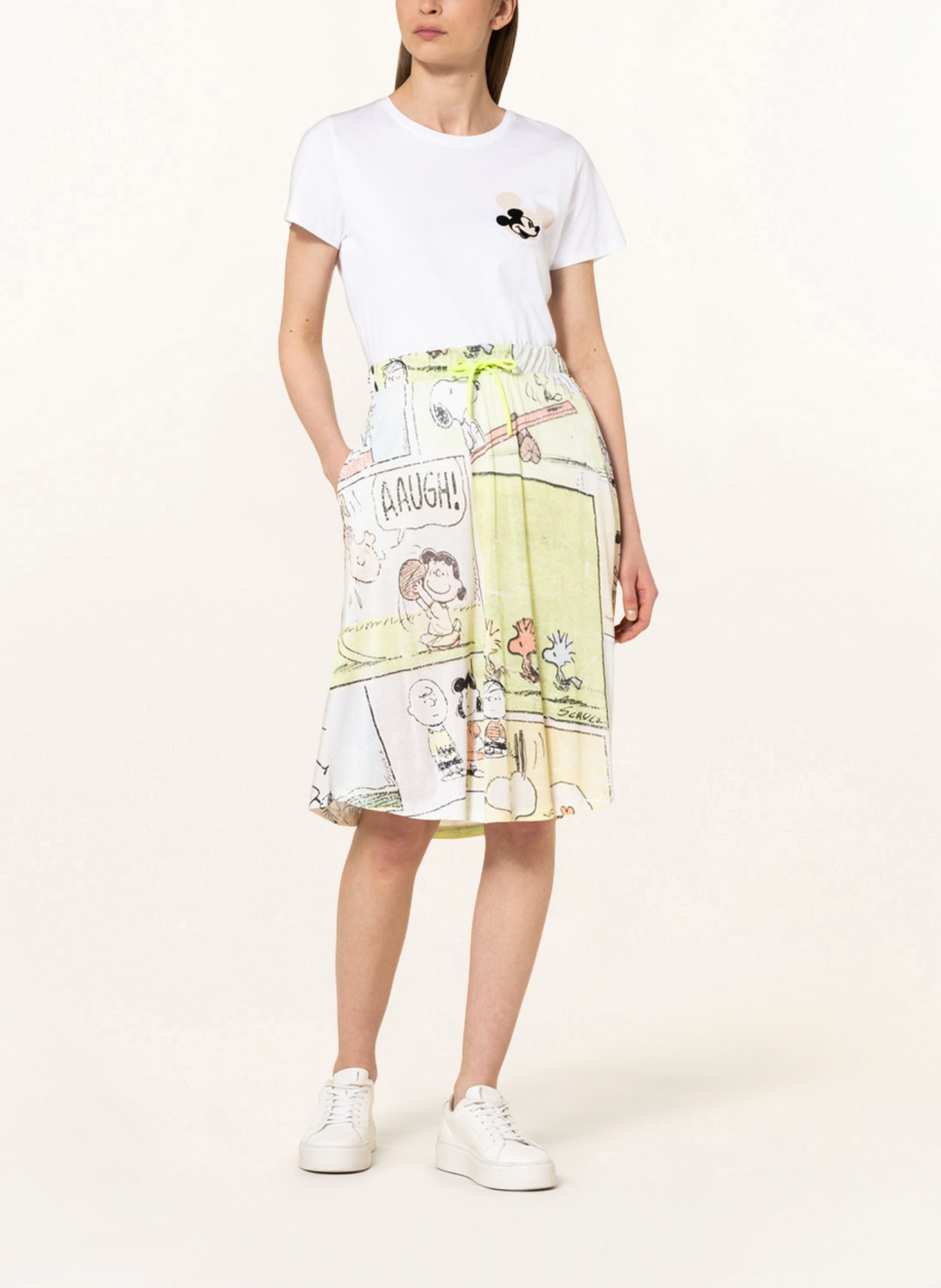FrogBox Skirt , Color: BEIGE/ YELLOW/ LIGHT GREEN (Image 2)