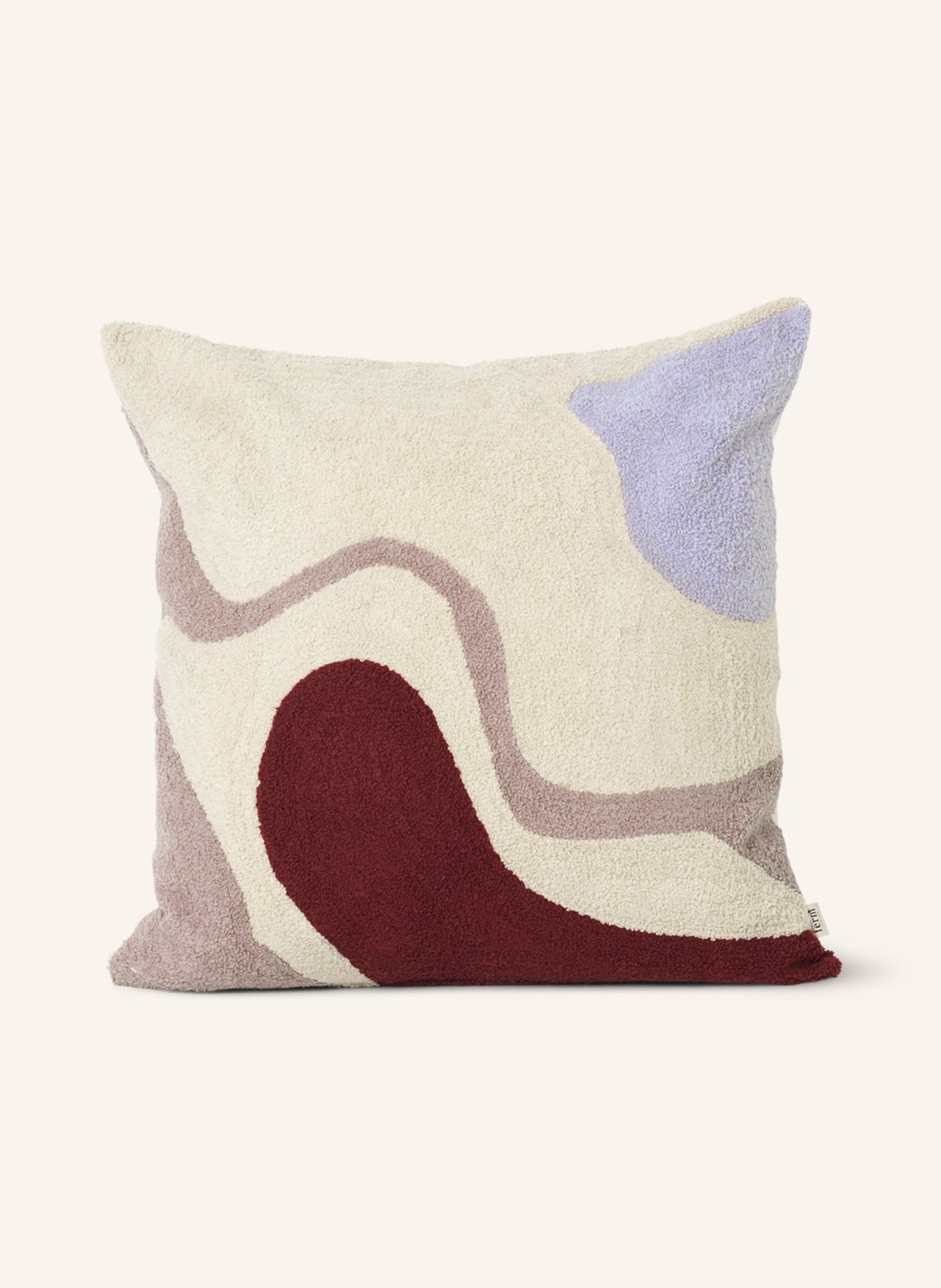 Ferm LIVING Decorative cushion cover, Color: DARK YELLOW/ TAUPE (Image 1)