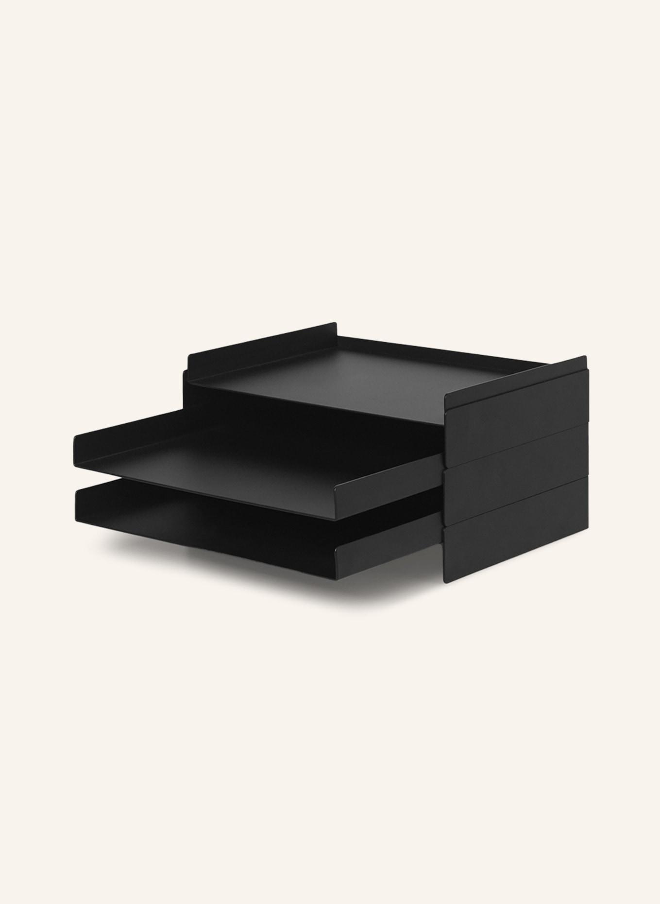 Ferm LIVING 3-piece Desk organizer 2X2, Color: BLACK (Image 1)
