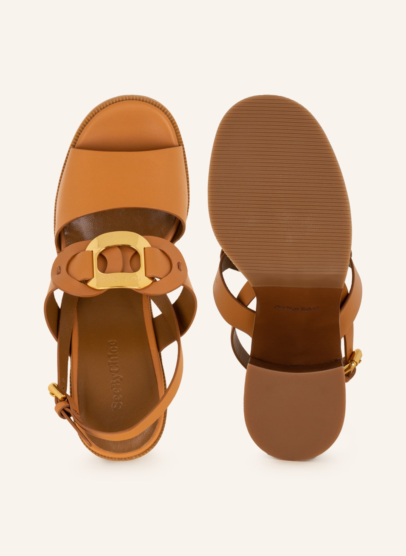 SEE BY CHLOÉ Ankle-strap sandals CHANY, Color: 533 Tan (Image 5)