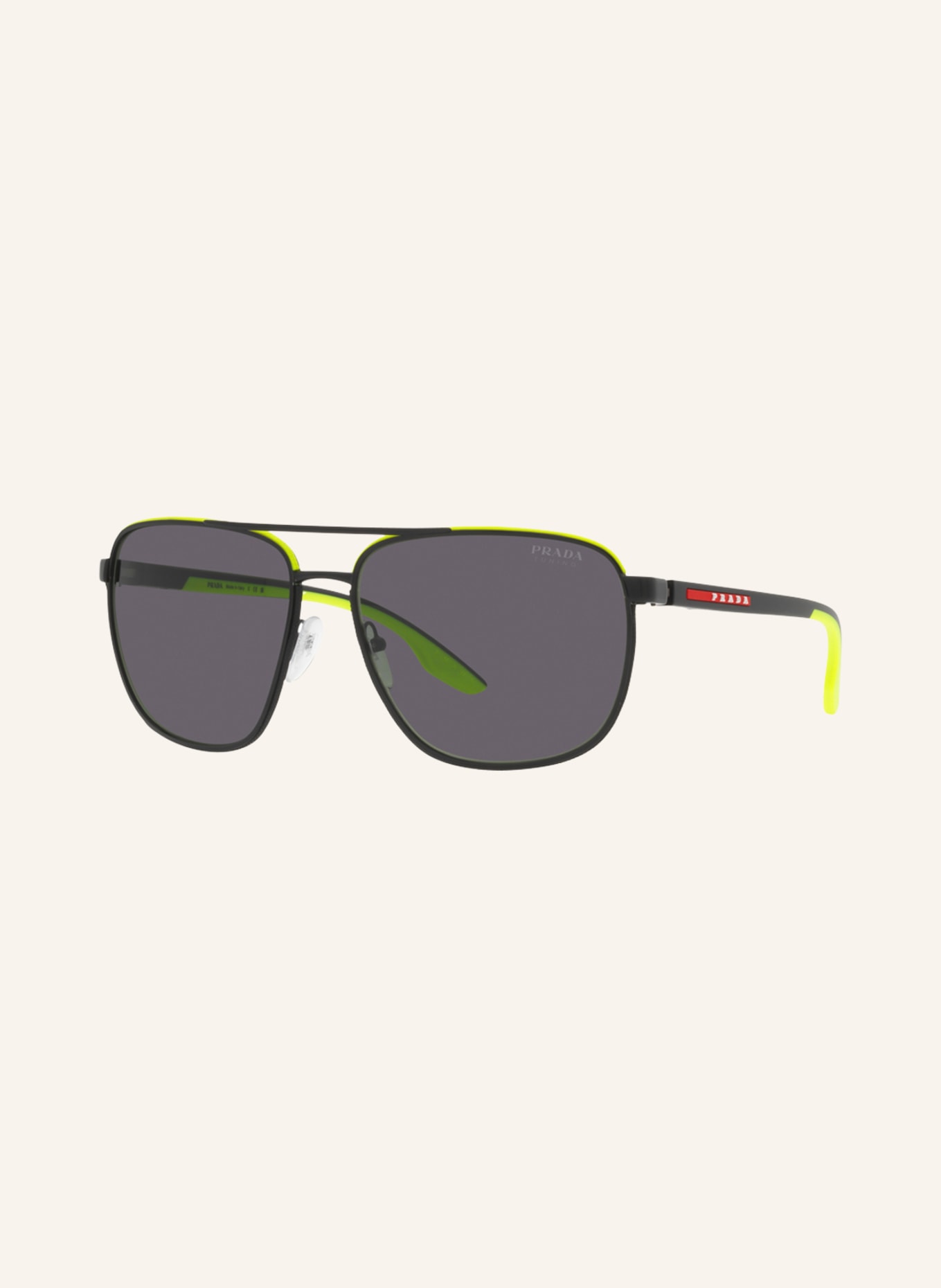 PRADA LINEA ROSSA Sunglasses PS 50YS, Color: 17G01V - BLACK/ DARK GRAY (Image 1)