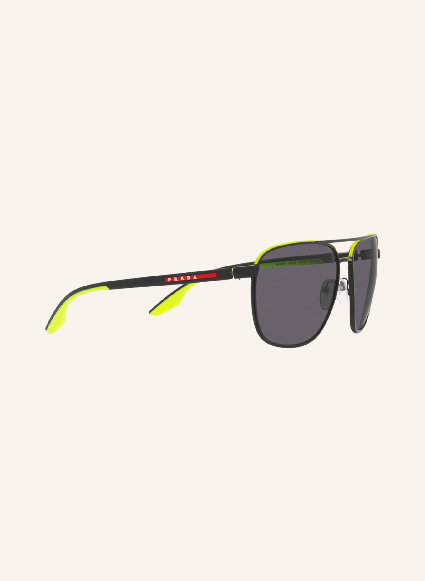 PRADA LINEA ROSSA Sunglasses PS 50YS, Color: 17G01V - BLACK/ DARK GRAY (Image 3)