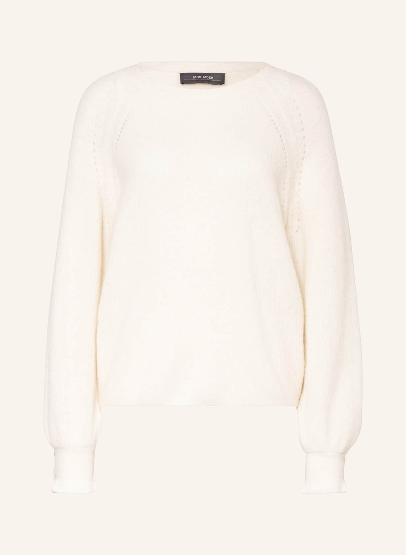 MOS MOSH Sweter z dodatkiem alpaki, Kolor: ECRU (Obrazek 1)