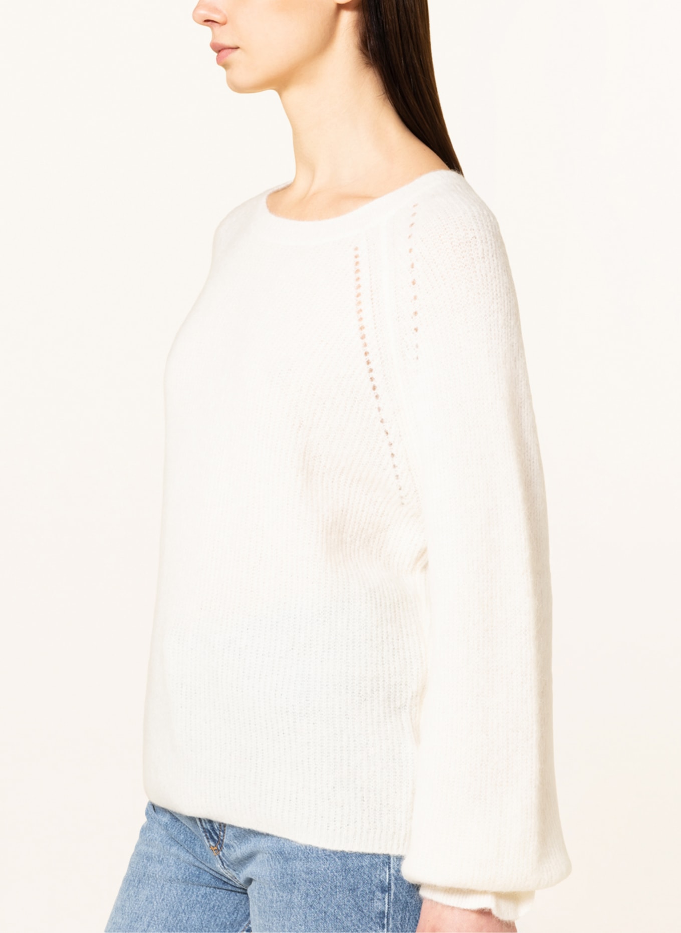 MOS MOSH Pullover mit Alpaka, Farbe: ECRU (Bild 4)