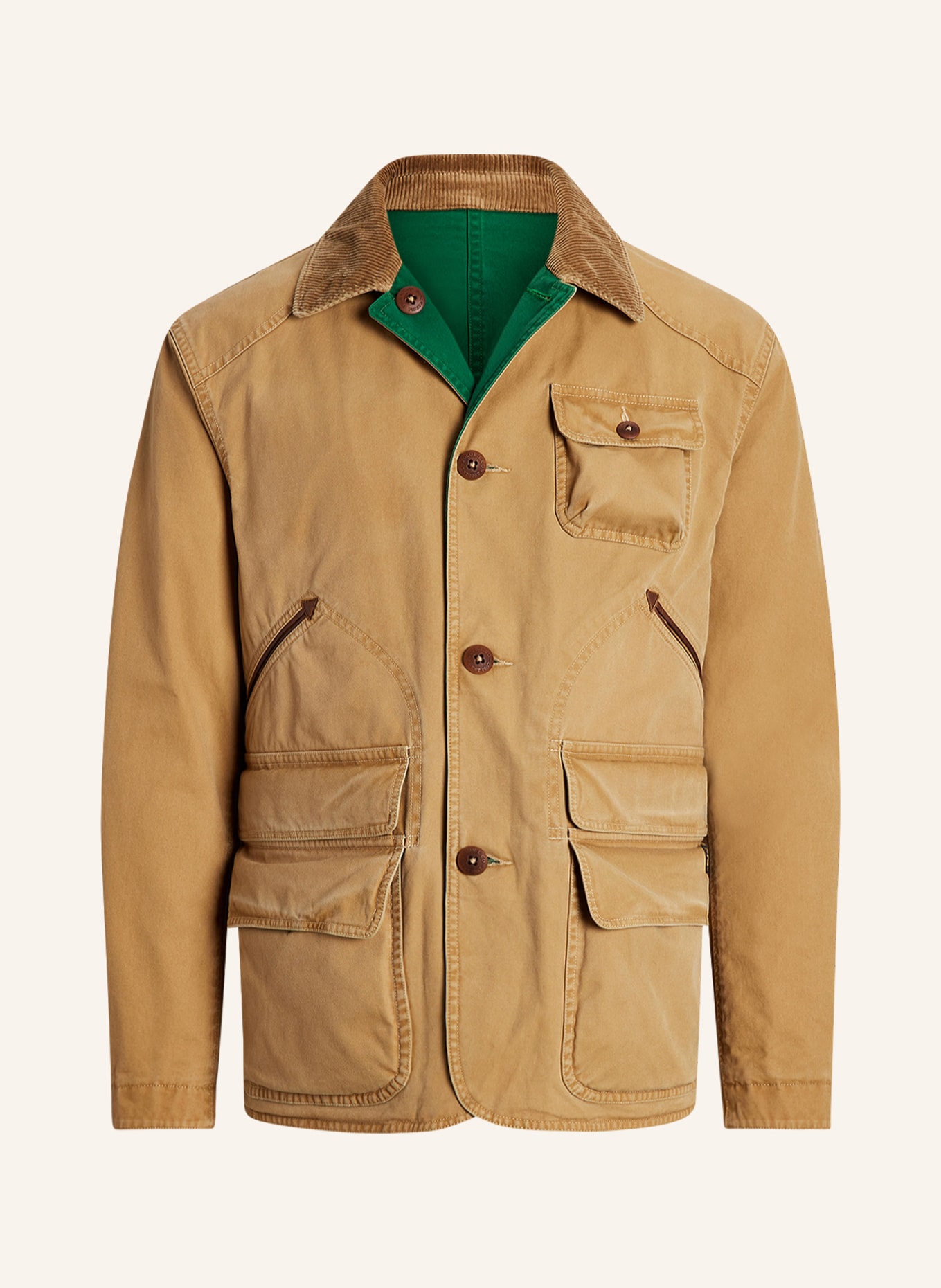 POLO RALPH LAUREN Reversible jacket, Color: LIGHT BROWN (Image 1)