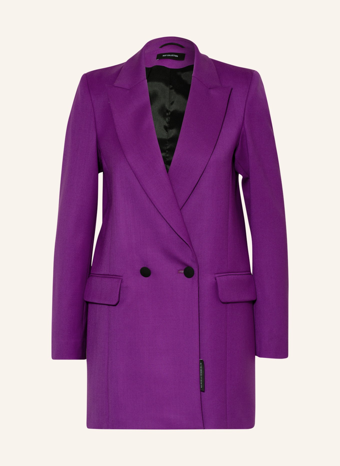 MARCELL VON BERLIN Long blazer, Color: PURPLE (Image 1)
