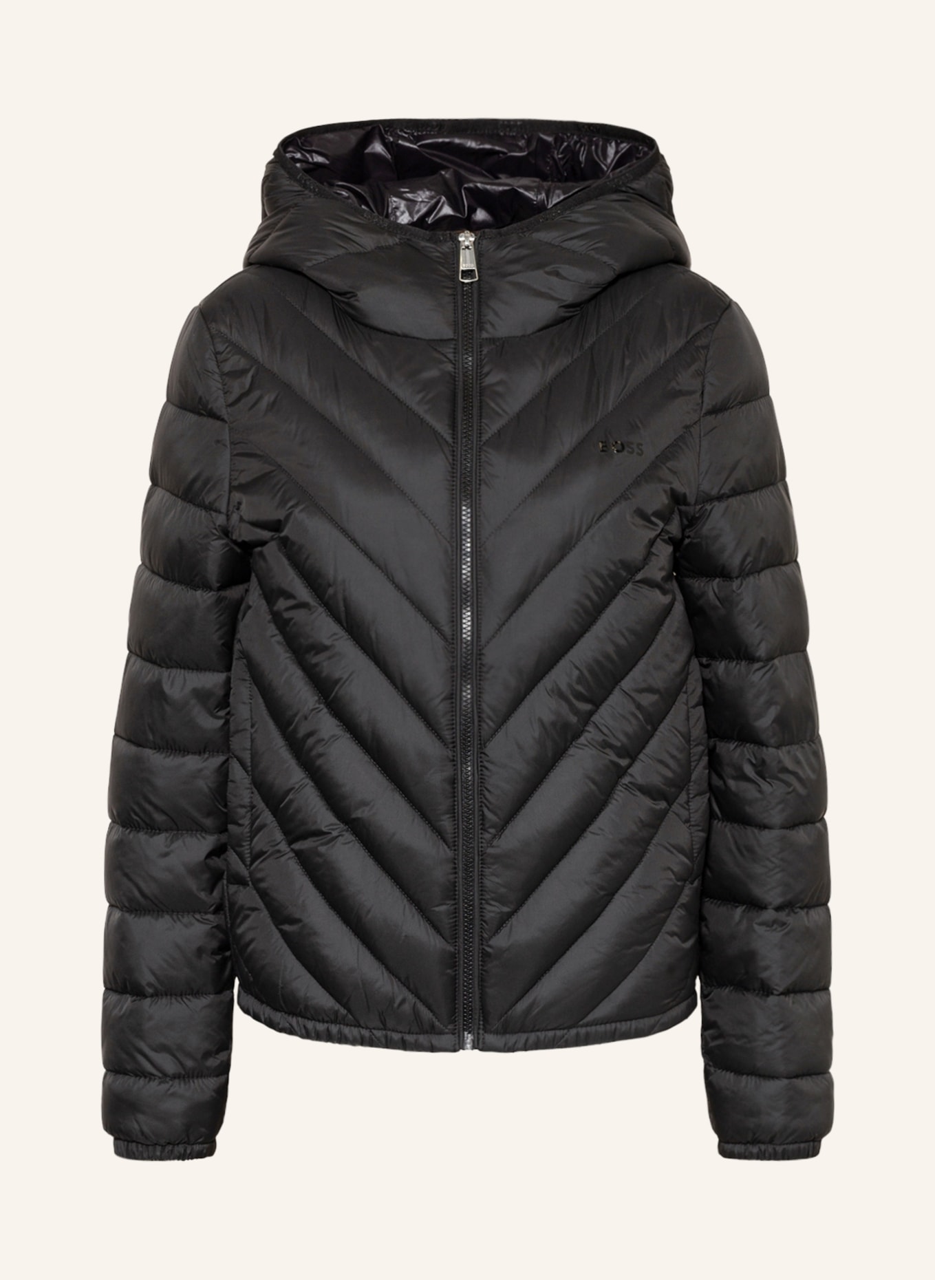 BOSS Quilted jacket PALATTO, Color: BLACK (Image 1)