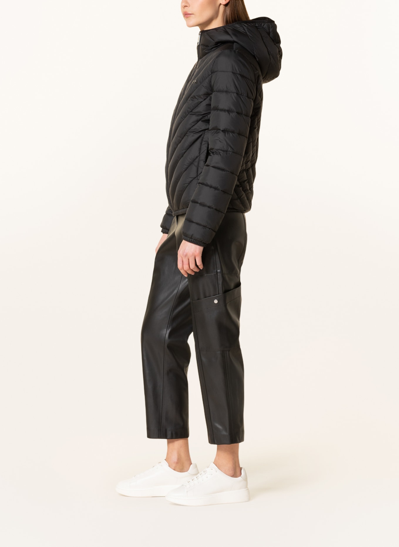 BOSS Quilted jacket PALATTO, Color: BLACK (Image 4)