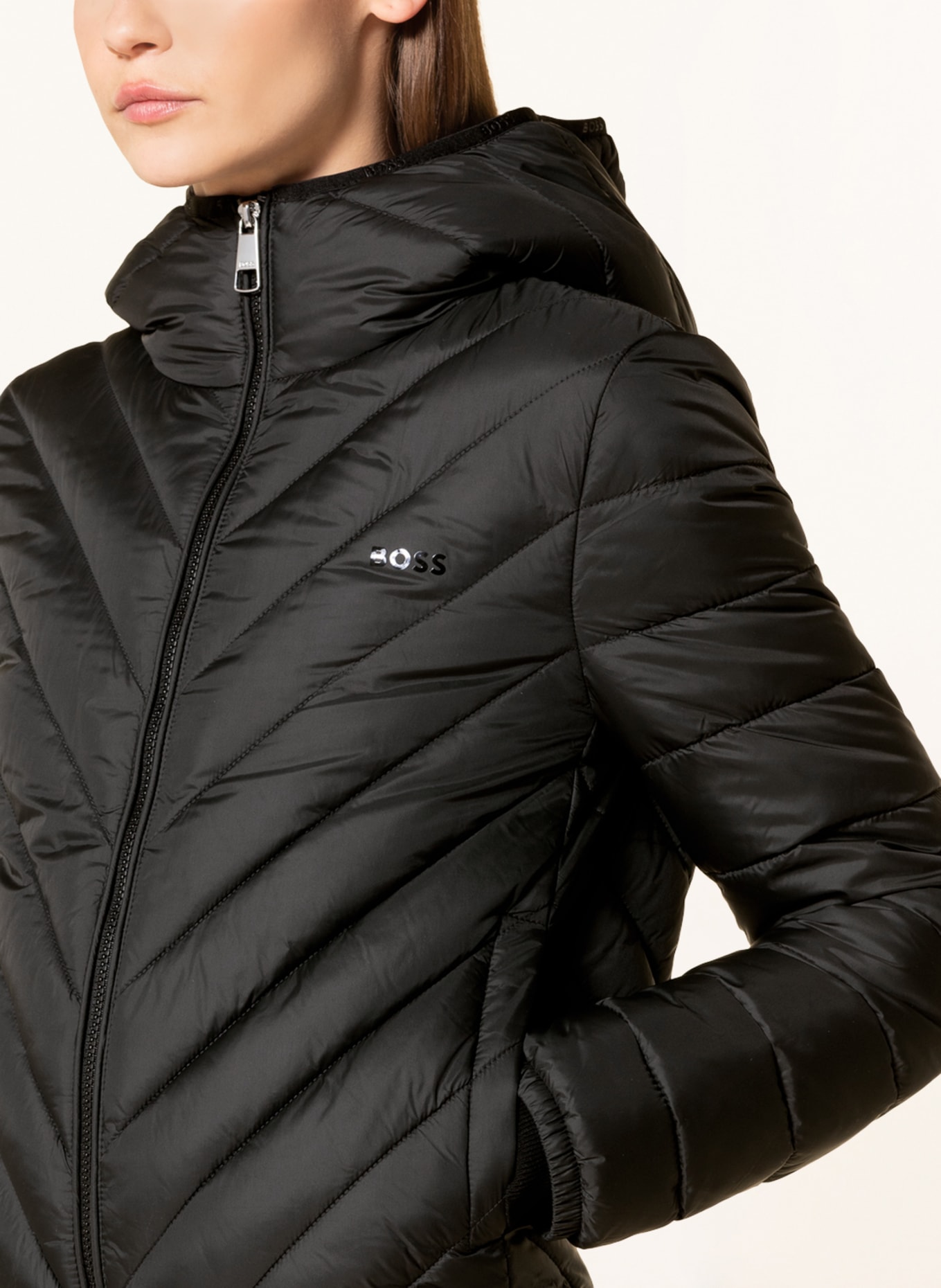 BOSS Quilted jacket PALATTO, Color: BLACK (Image 5)