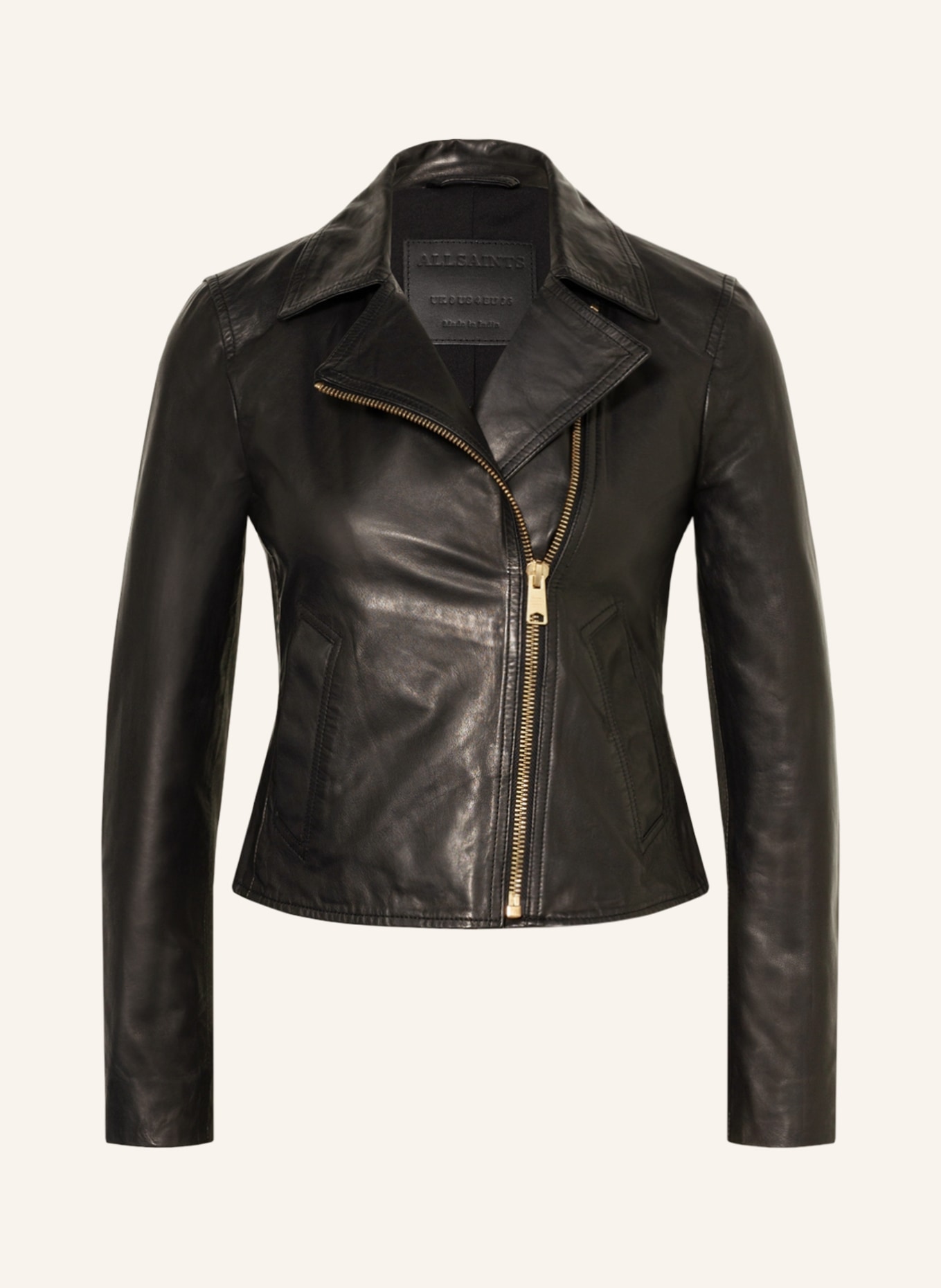 ALLSAINTS Leather jacket VELA, Color: BLACK (Image 1)
