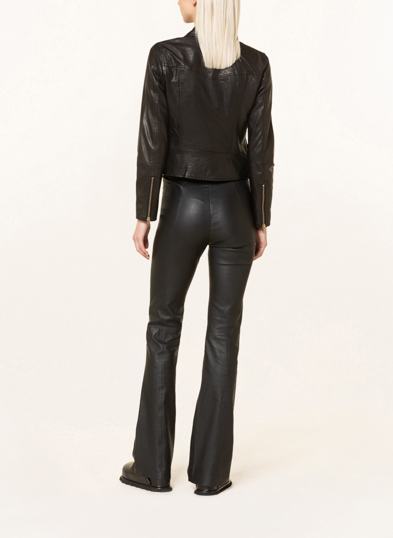 ALLSAINTS Leather jacket VELA, Color: BLACK (Image 3)
