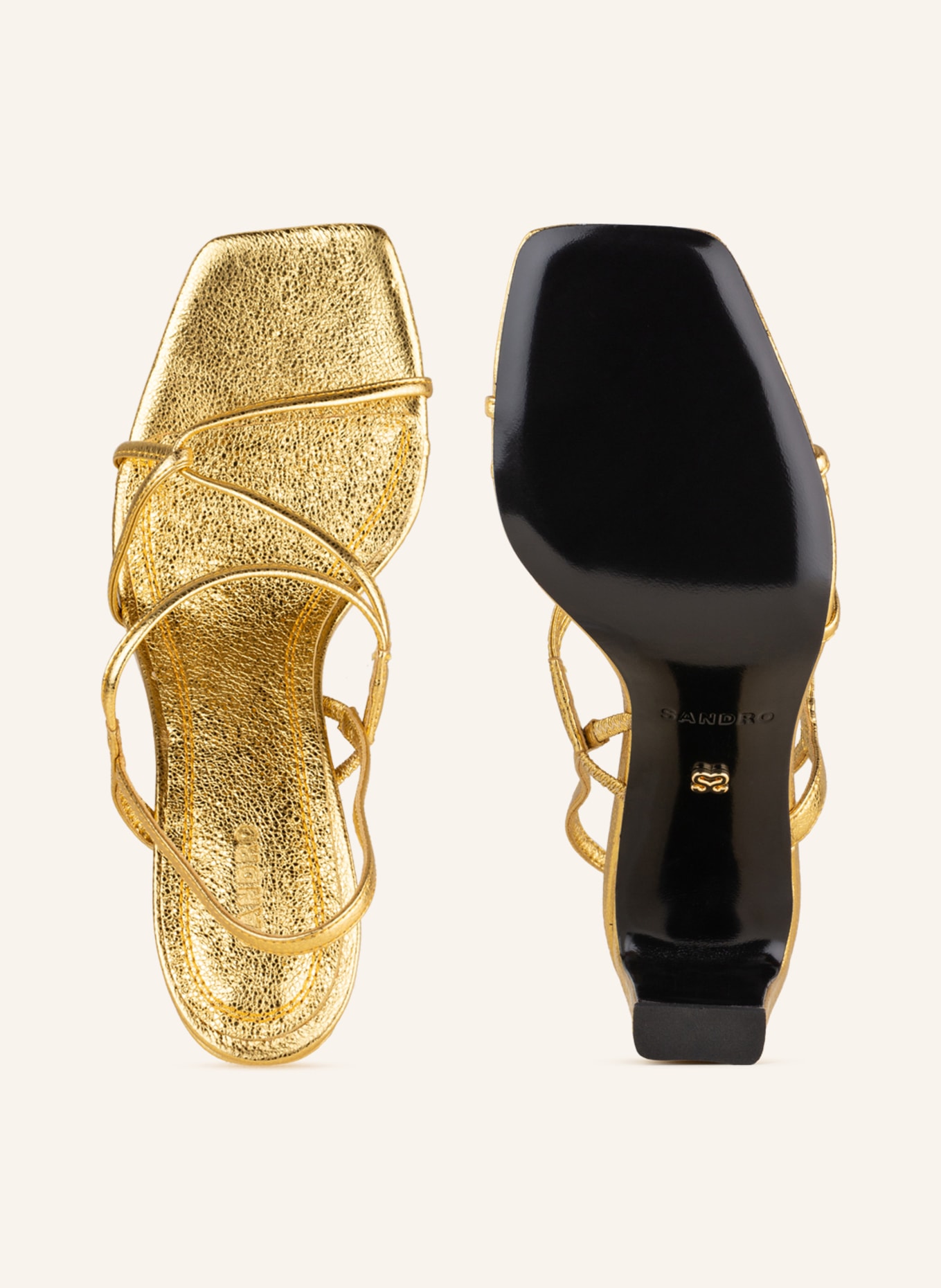 SANDRO Sandaletten, Farbe: GOLD (Bild 5)