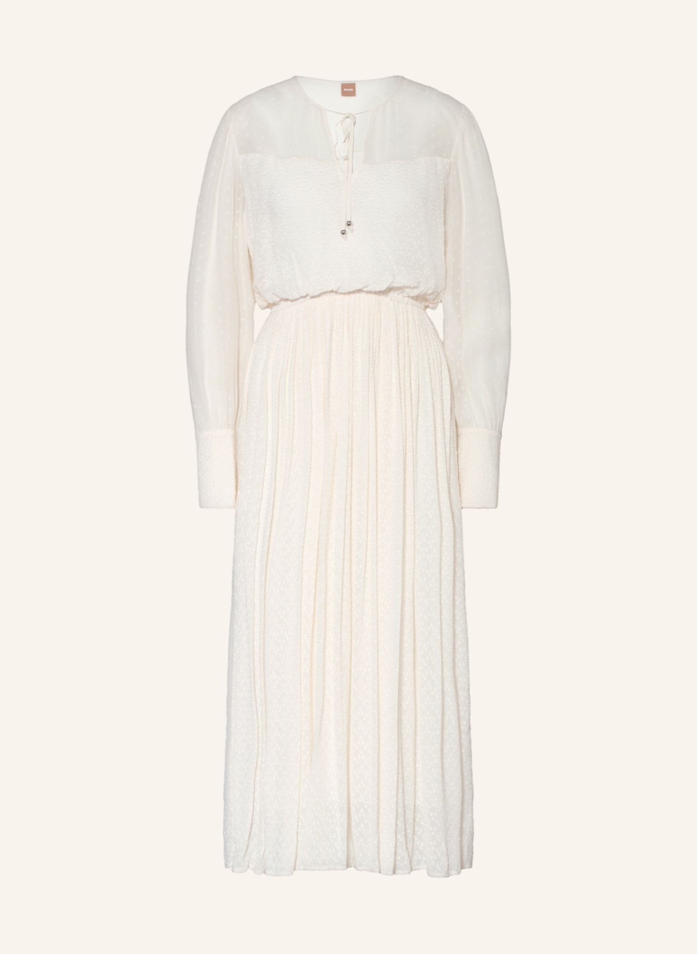 BOSS Kleid DIFILONA, Farbe: ECRU (Bild 1)