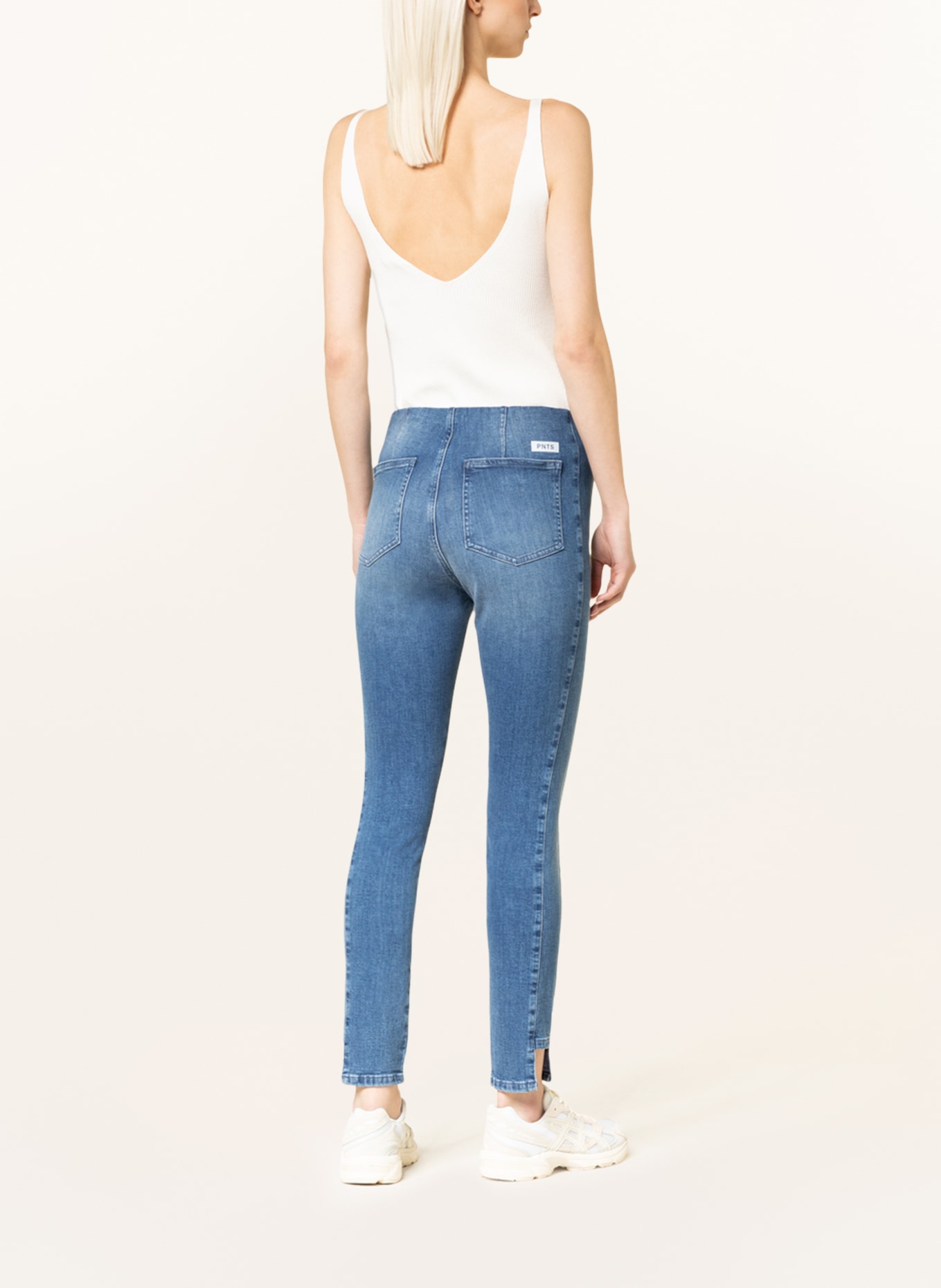 PNTS Skinny džíny THE PULL ON: 26 Vintage BLUE