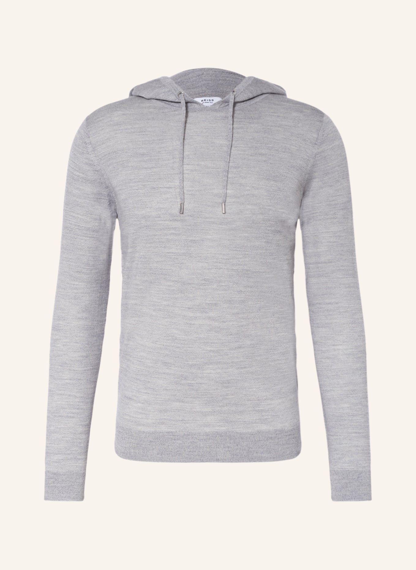 REISS Knit hoodie HOLLAND, Color: LIGHT GRAY (Image 1)