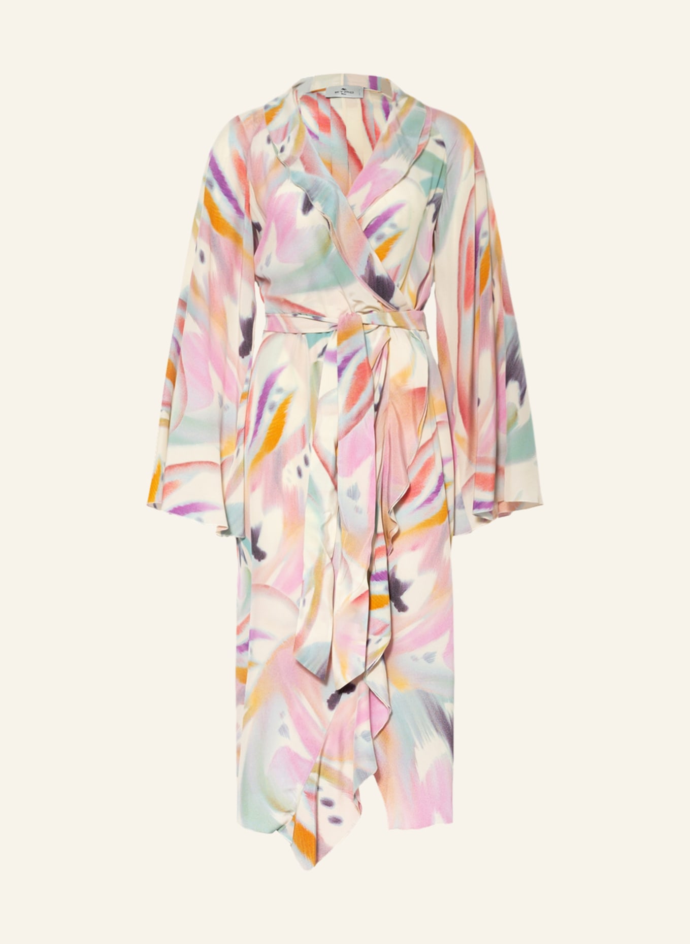 ETRO Wrap dress, Color: PINK/ WHITE/ MINT (Image 1)