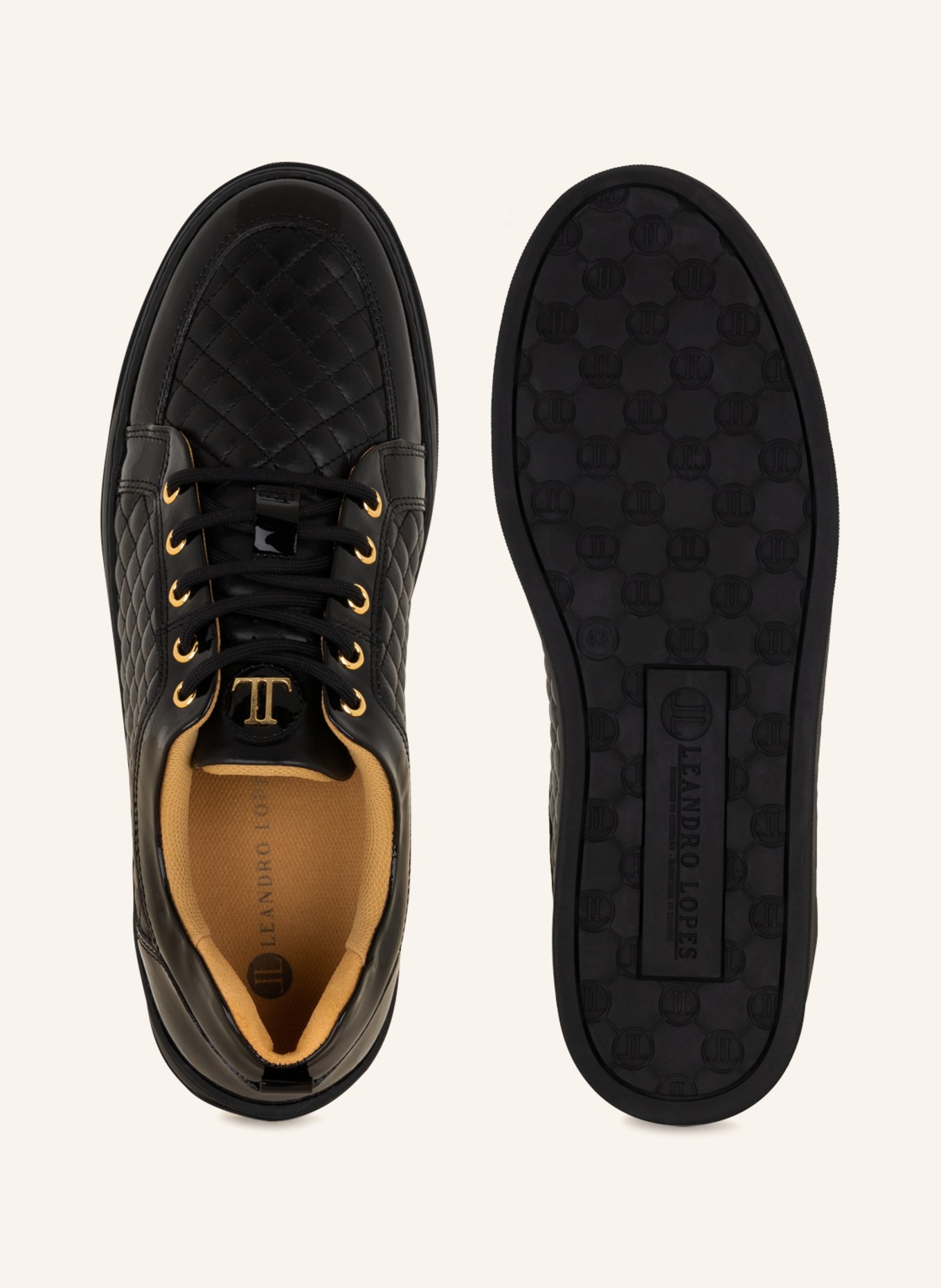 LEANDRO LOPES Sneakersy EZIO: CZARNY