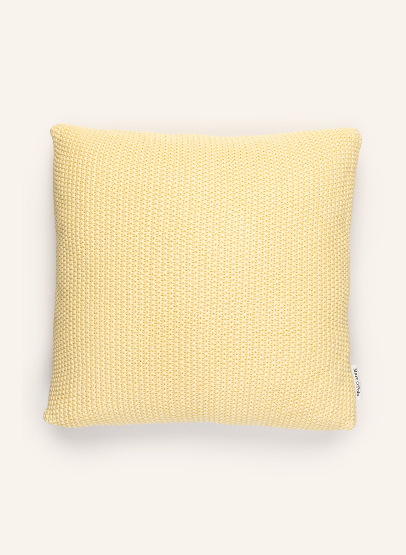 Marc O'Polo Decorative cushion NORDIC KNIT, Color: YELLOW (Image 1)
