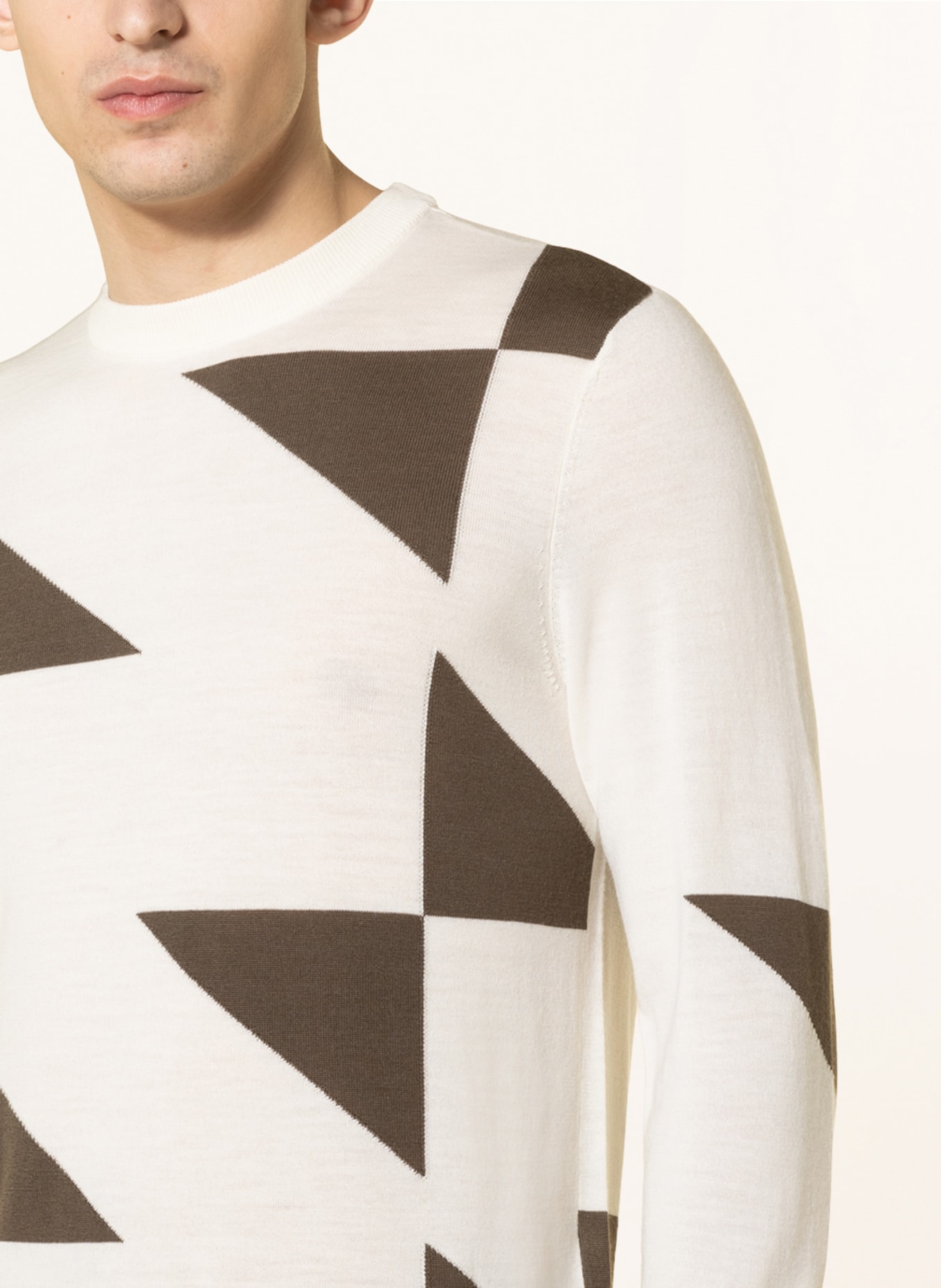 Khaki armani jumper on sale