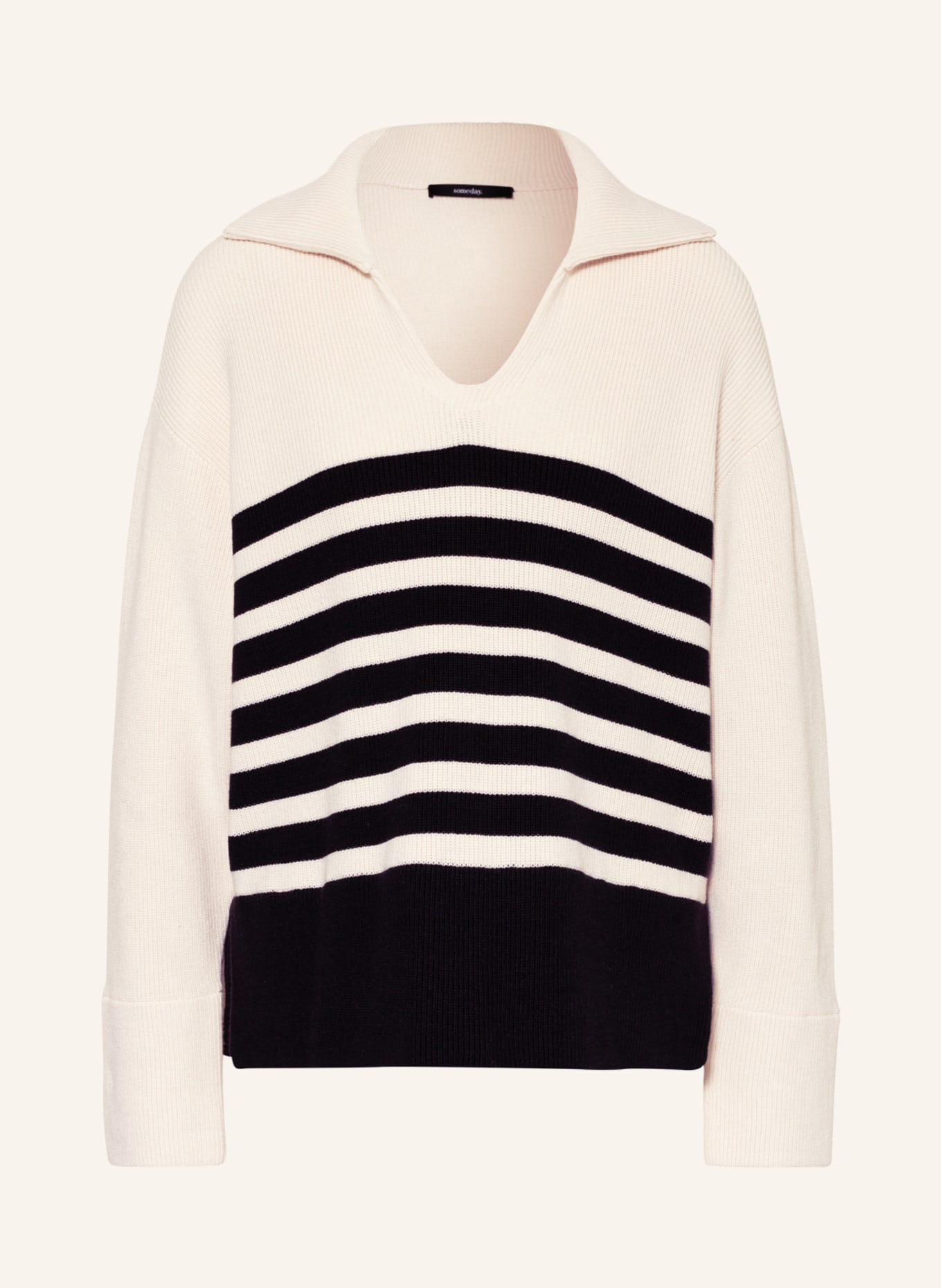 someday Sweater TIOR, Color: ECRU/ BLACK (Image 1)