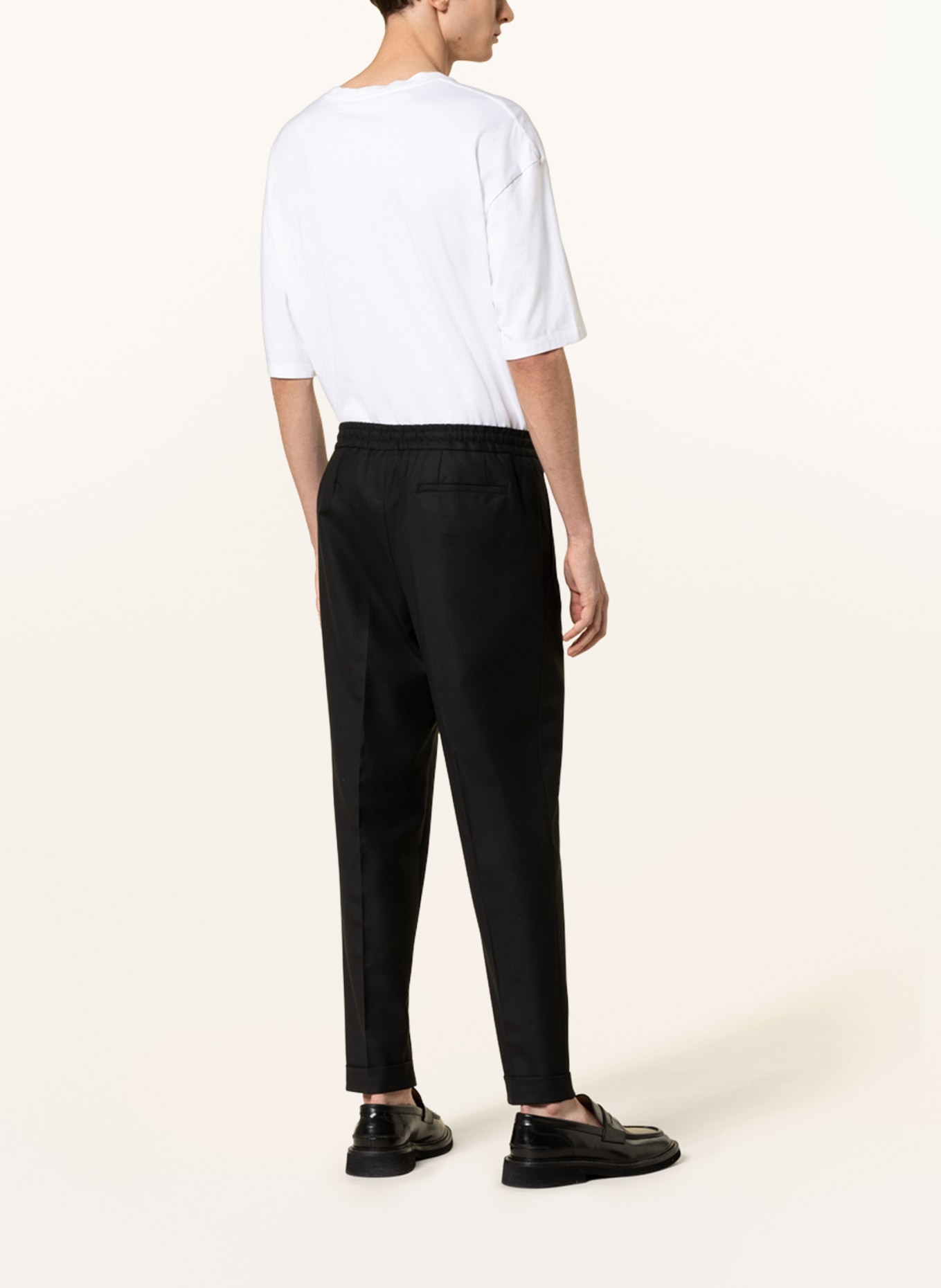 REISS Spodnie BRIGHTON w stylu dresowym extra slim fit, Kolor: CZARNY (Obrazek 3)
