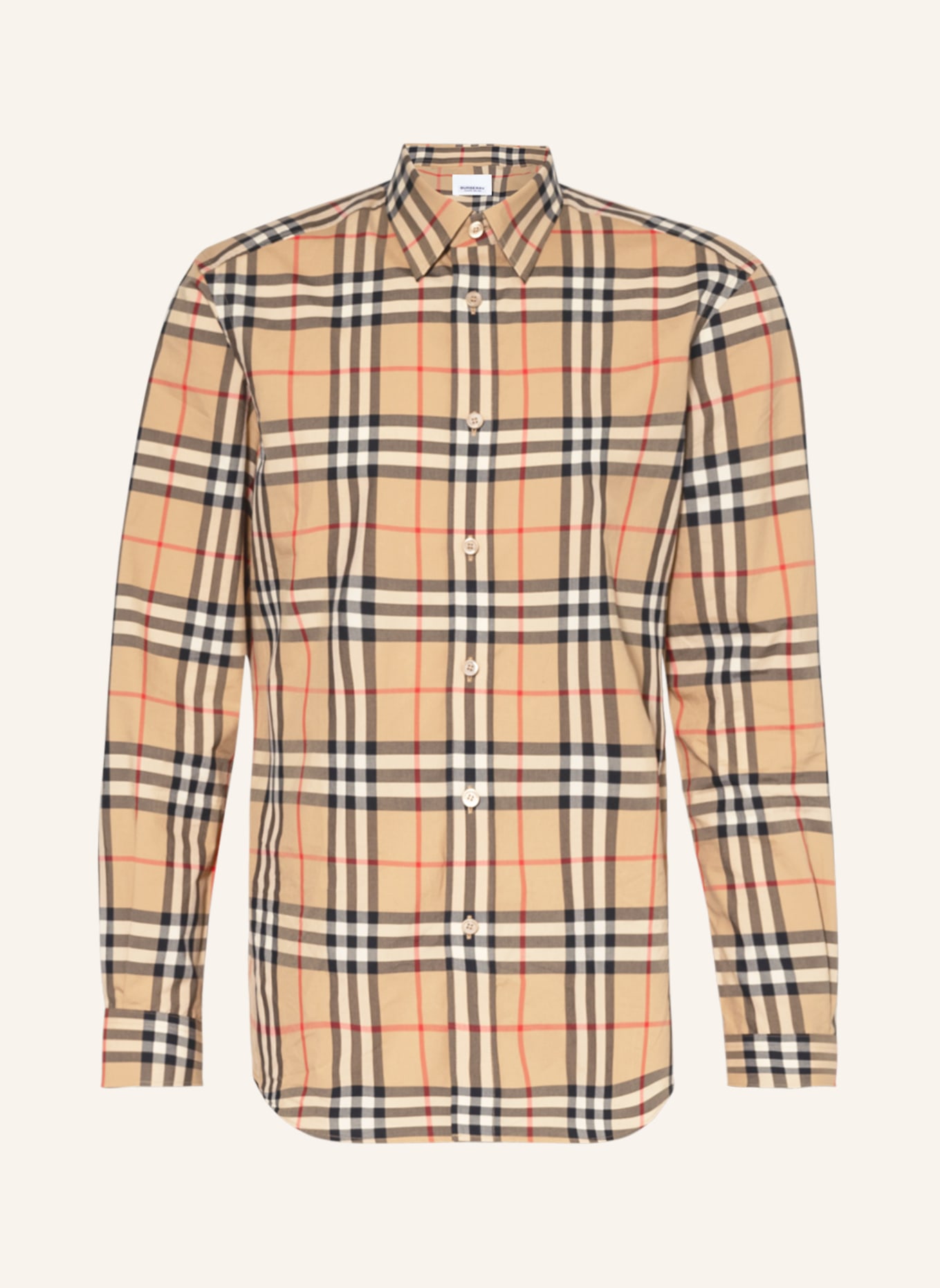 BURBERRY Hemd CAXTON Regular Fit, Farbe: BEIGE/ SCHWARZ/ ROT(Bild null)