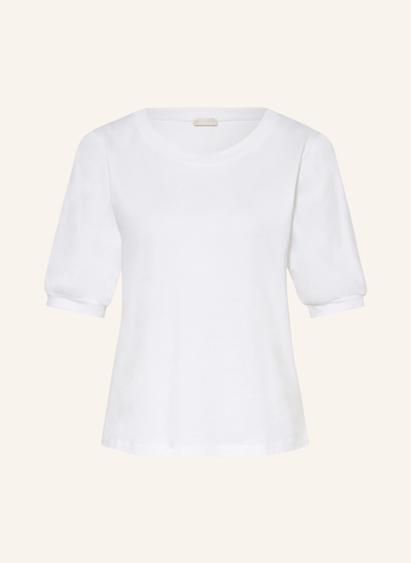 HANRO Pohodlné domácí tričko NATURAL SHIRT, Barva: BÍLÁ (Obrázek 1)