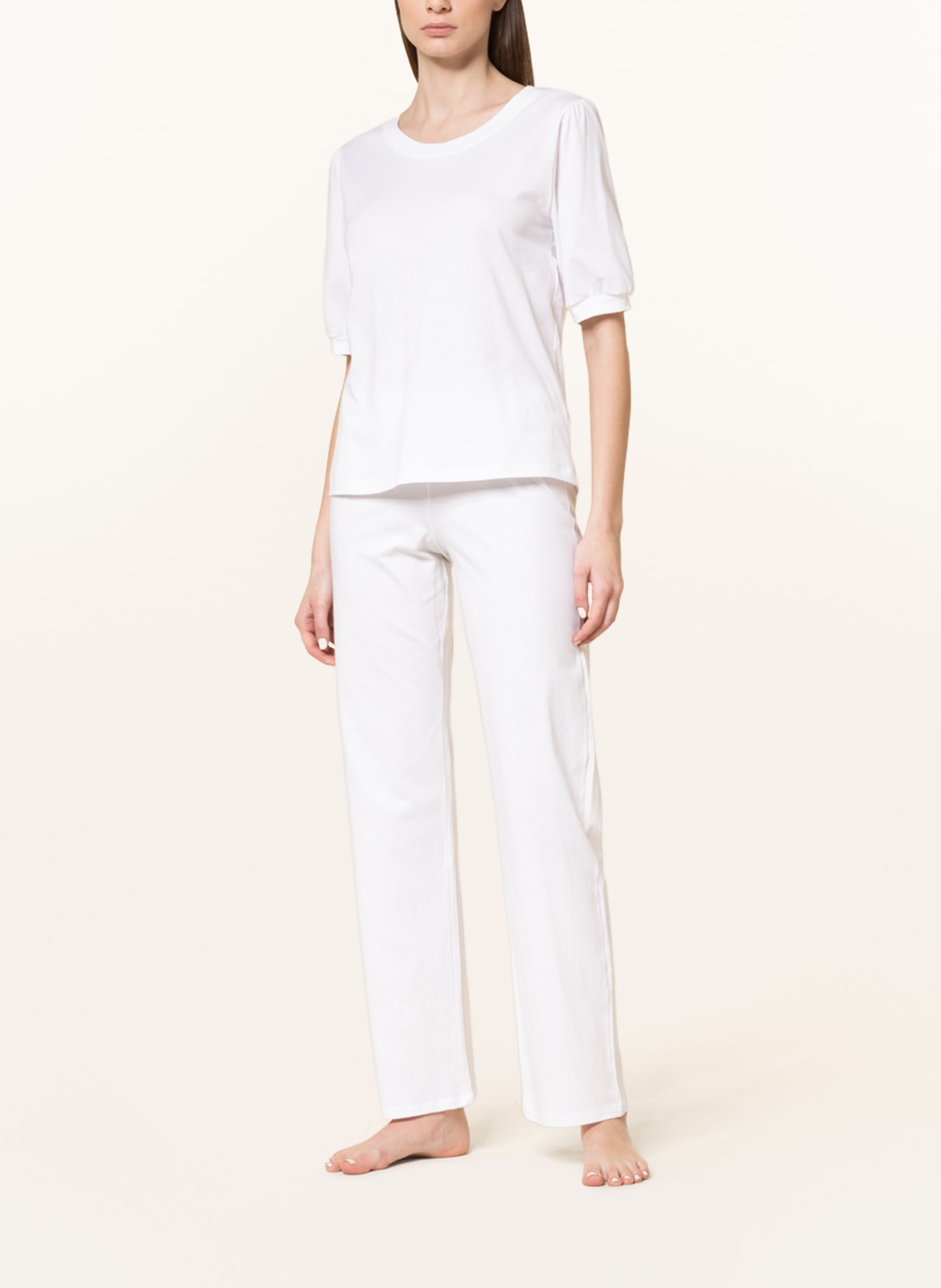 HANRO Lounge shirt NATURAL SHIRT, Color: WHITE (Image 2)