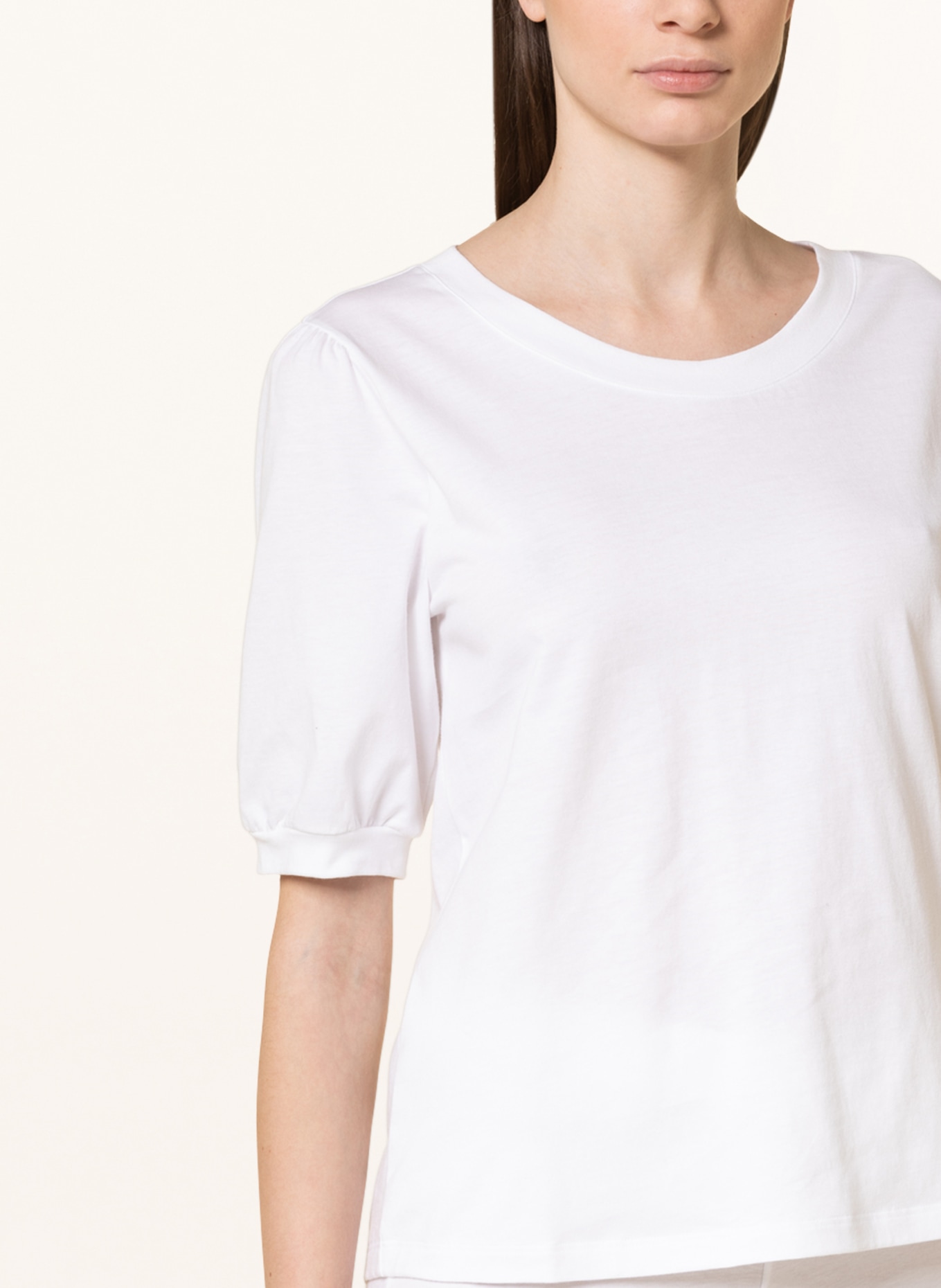 HANRO Lounge-Shirt NATURAL SHIRT, Farbe: WEISS (Bild 4)