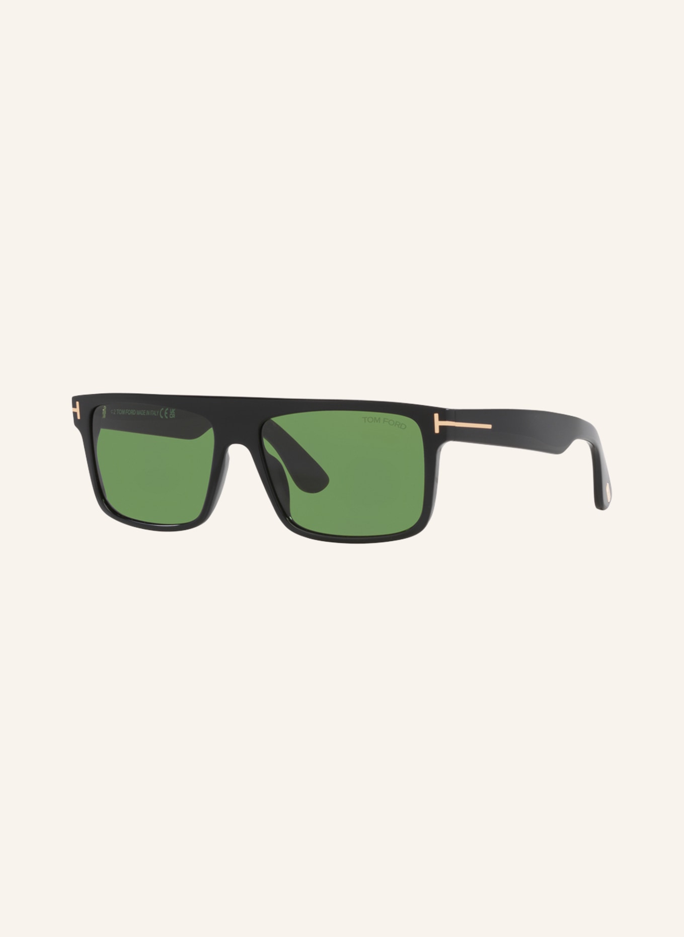 TOM FORD Sunglasses TR001531, Color: 1330J1 - BLACK/ GREEN (Image 1)