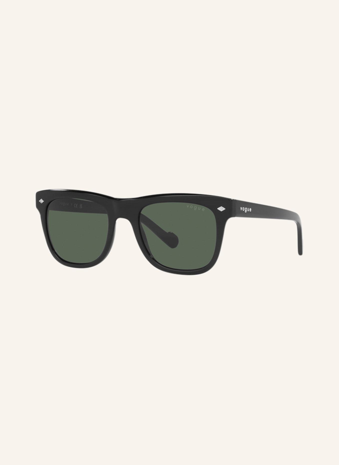 VOGUE Sunglasses VO5465S, Color: W44/71 - BLACK/ DARK GREEN (Image 1)