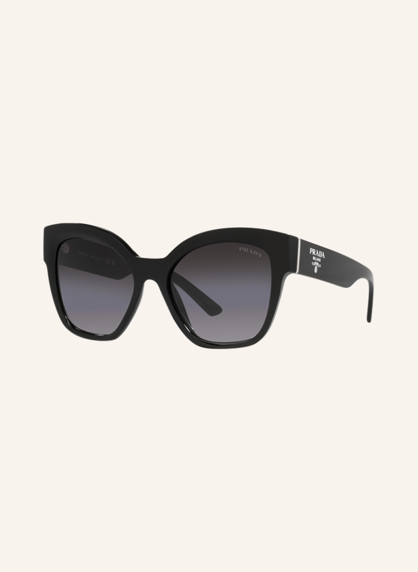 PRADA Sunglasses PR 17ZS, Color: 1AB09S - BLACK/ GRAY GRADIENT (Image 1)